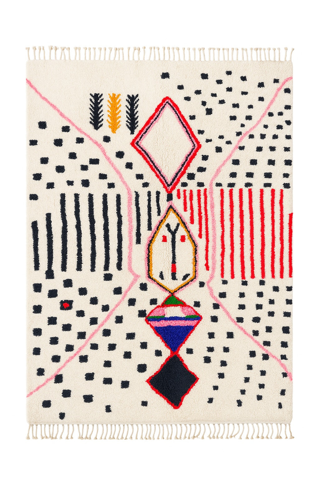 Colorful Berber rug 204 x 333 cm - no. 2161