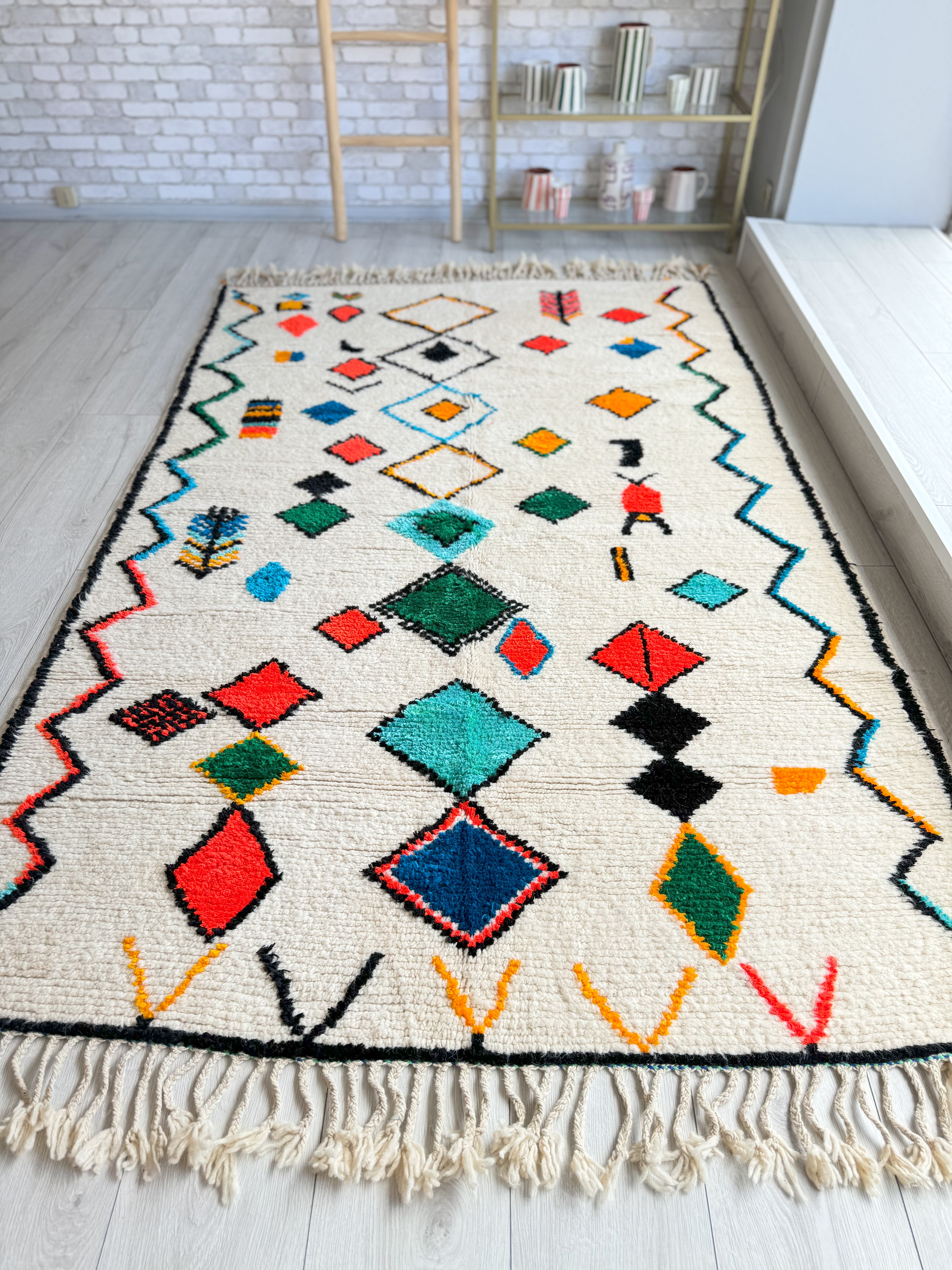 Colorful Berber carpet - n°1512