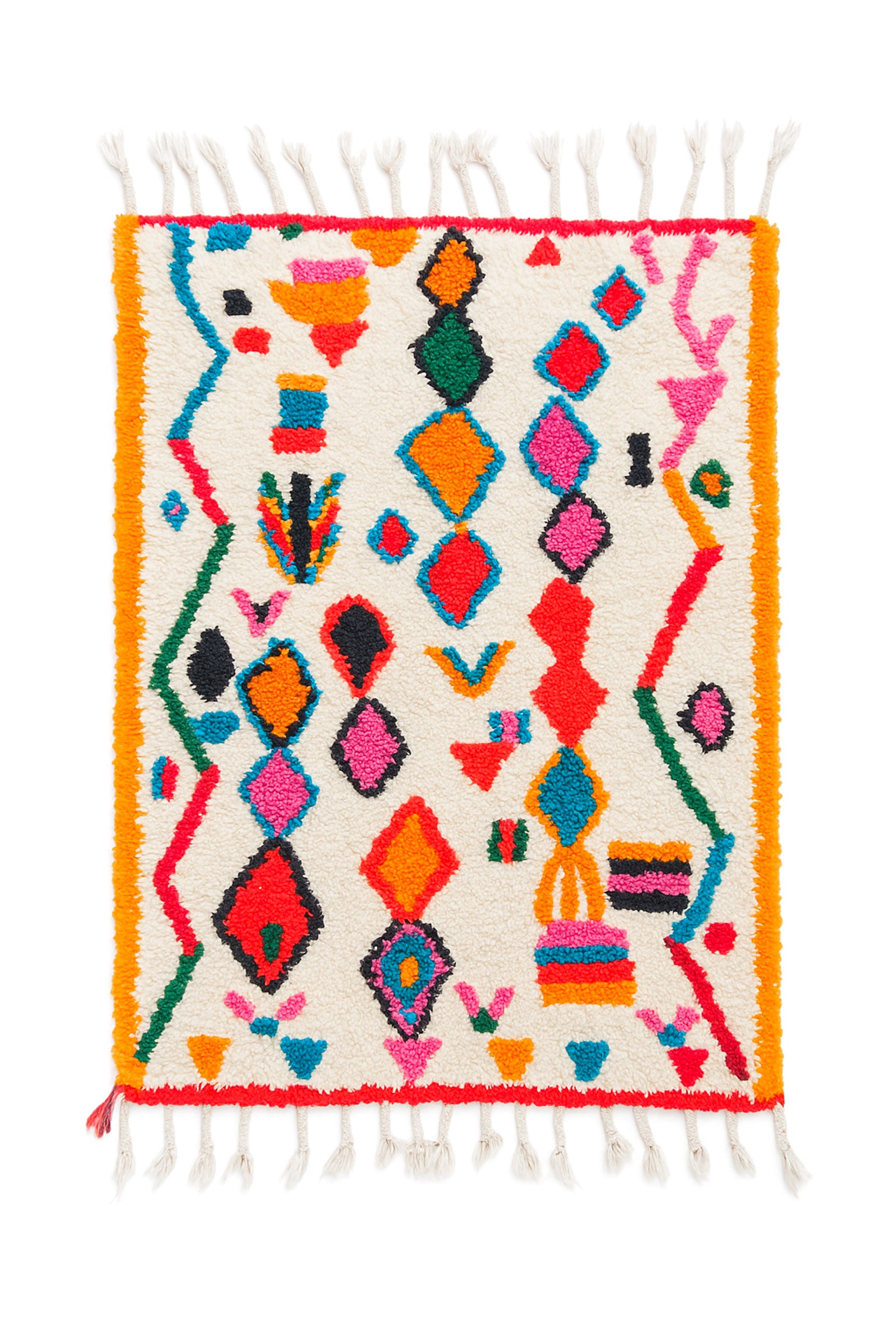 Tapis berbère coloré 83 x 125 cm - n°1999
