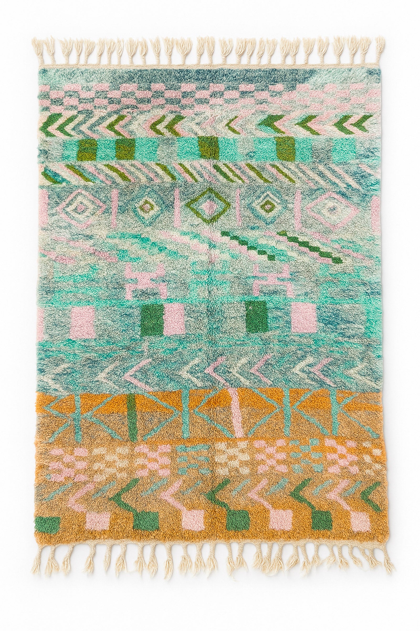 Farbenfroher Berberteppich 155 x 283 cm - Nr. 2077