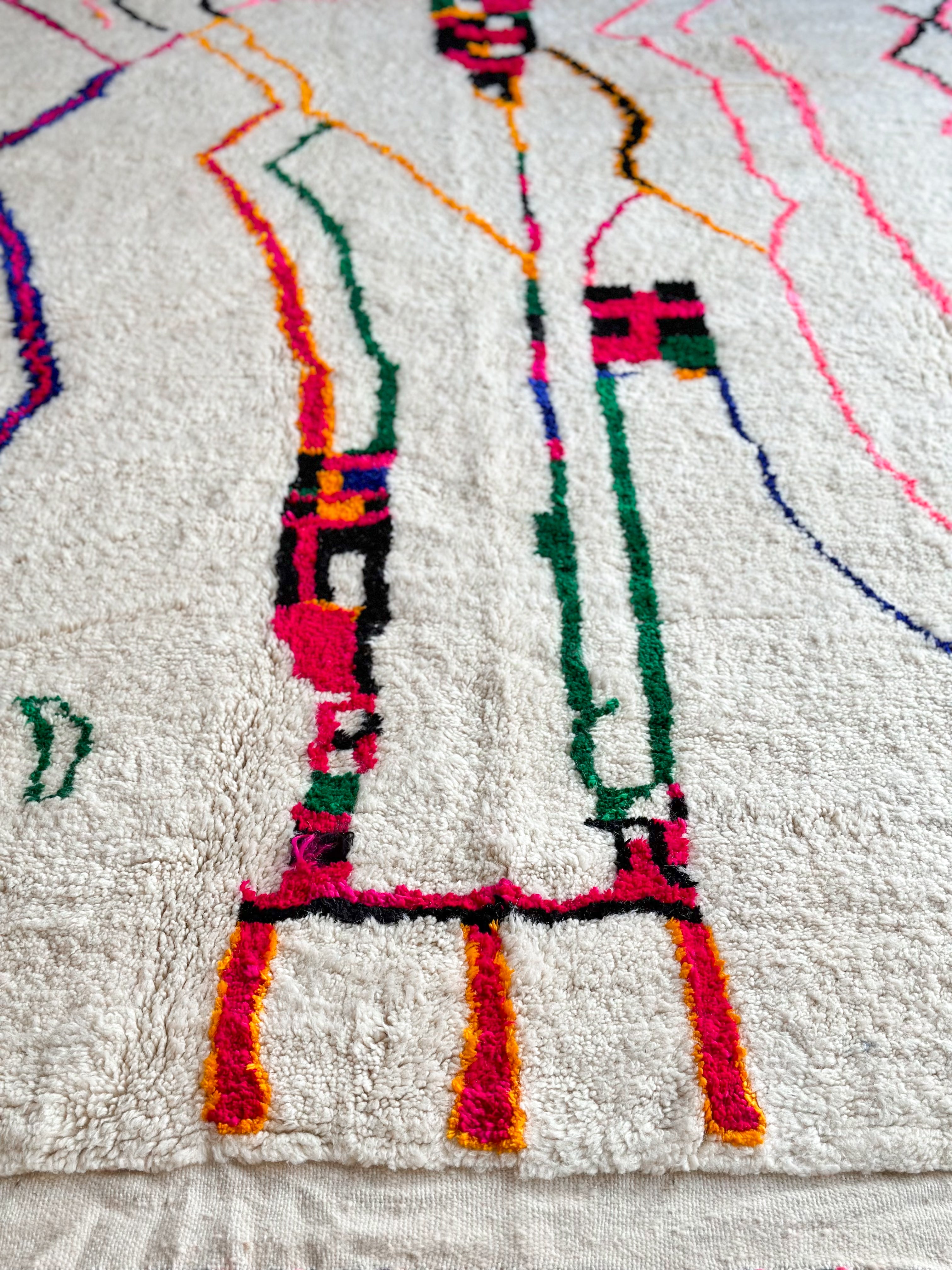 Colorful Berber carpet - n°688