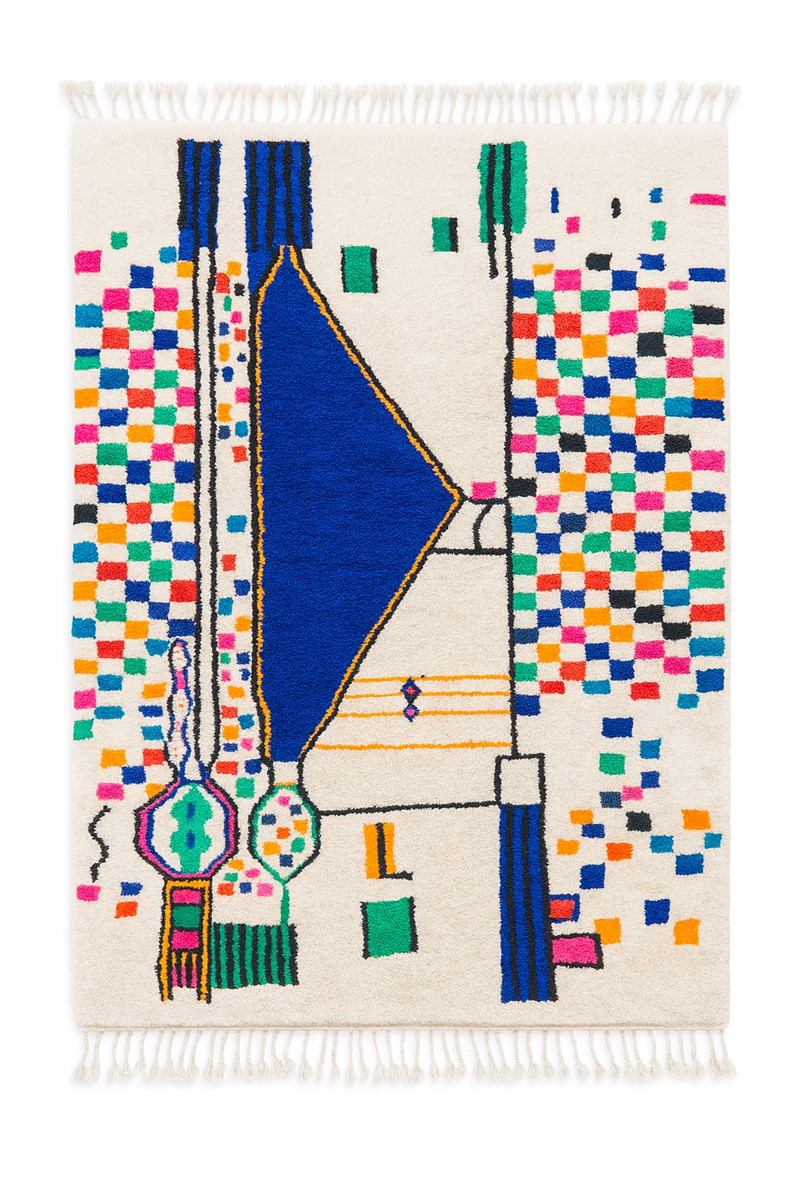 Tapis berbère coloré 152 x 299 cm - n°2227