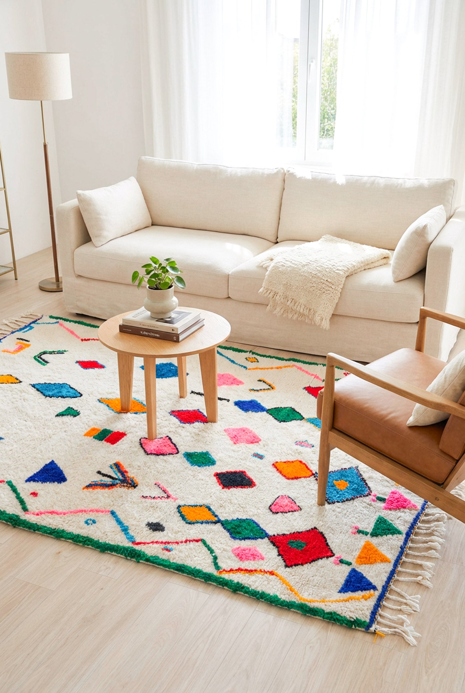 Colorful Berber rug 194 x 331 cm - n°2283