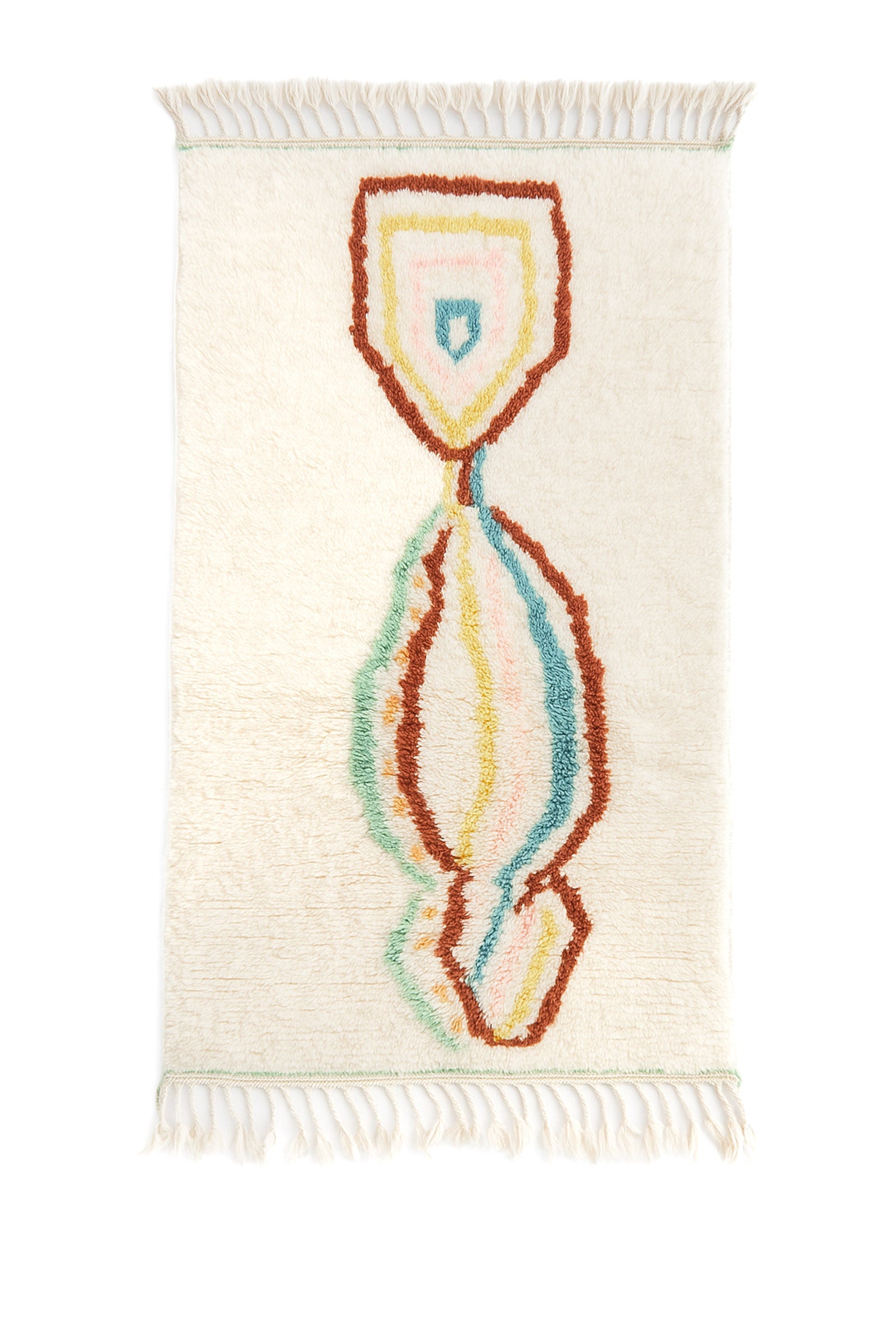 Colorful Berber rug 95 x 180 cm - n°2295