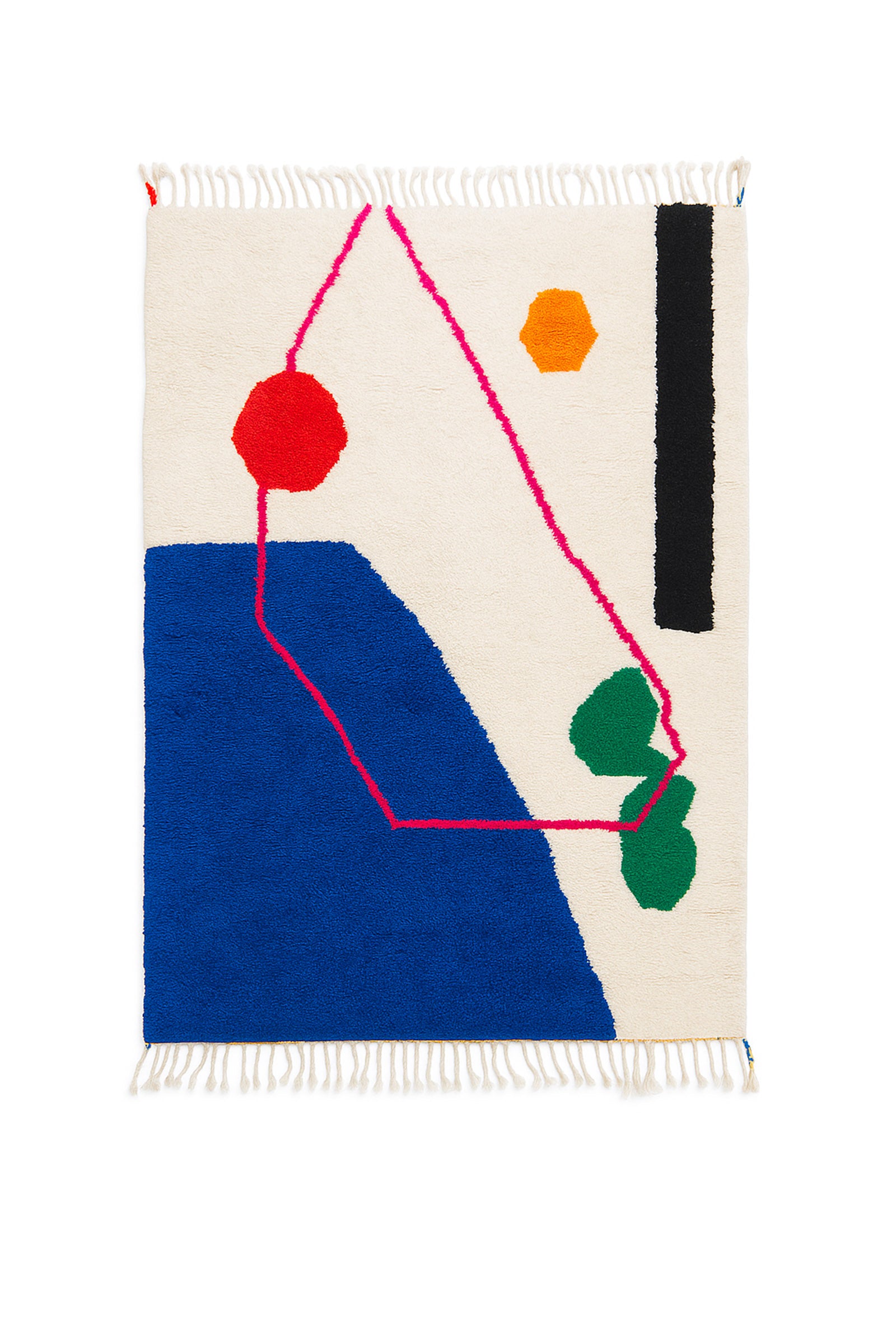 Bunter Berberteppich 123 x 205 cm - Nr. 2328