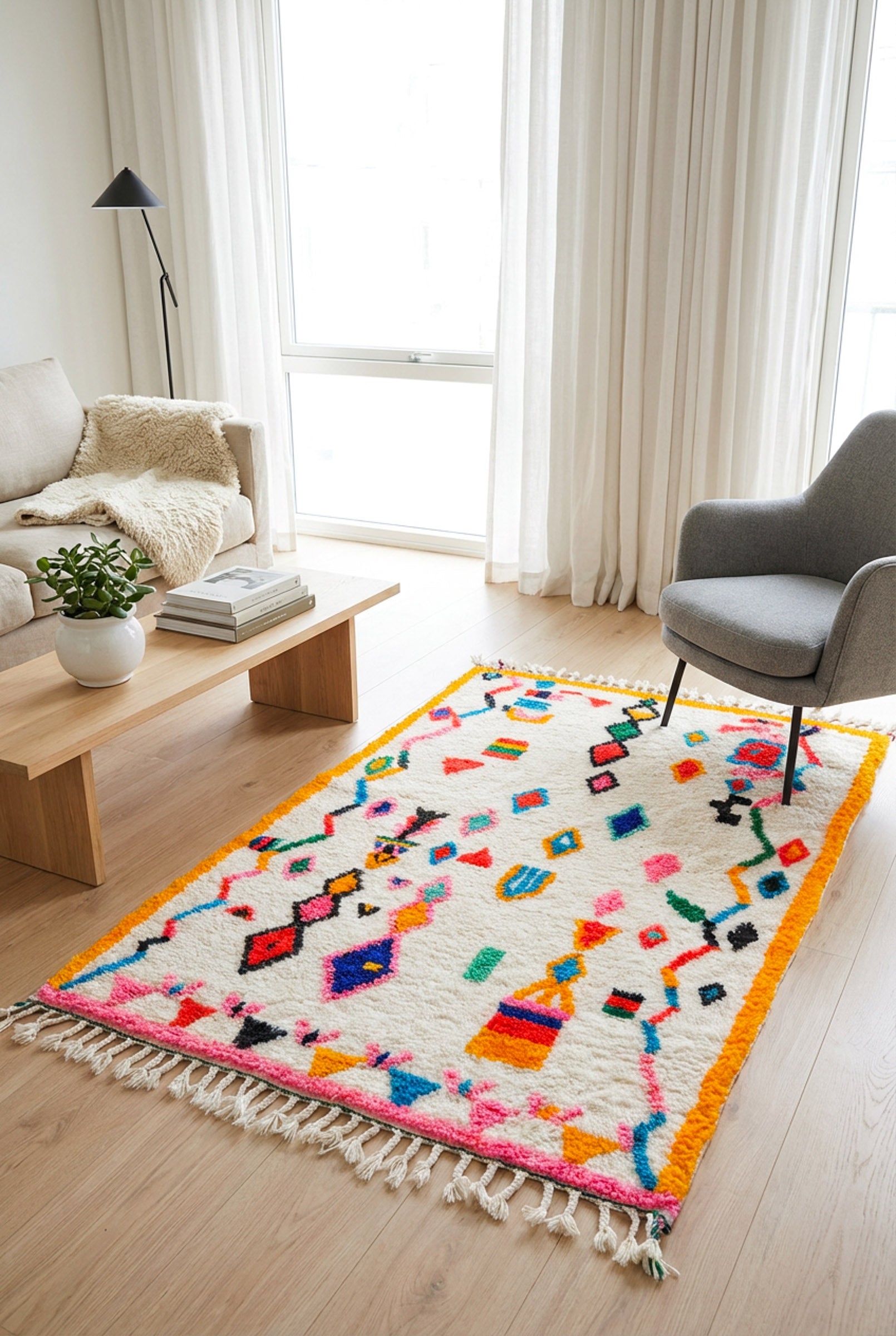 Bunter Berberteppich – Nr. 522