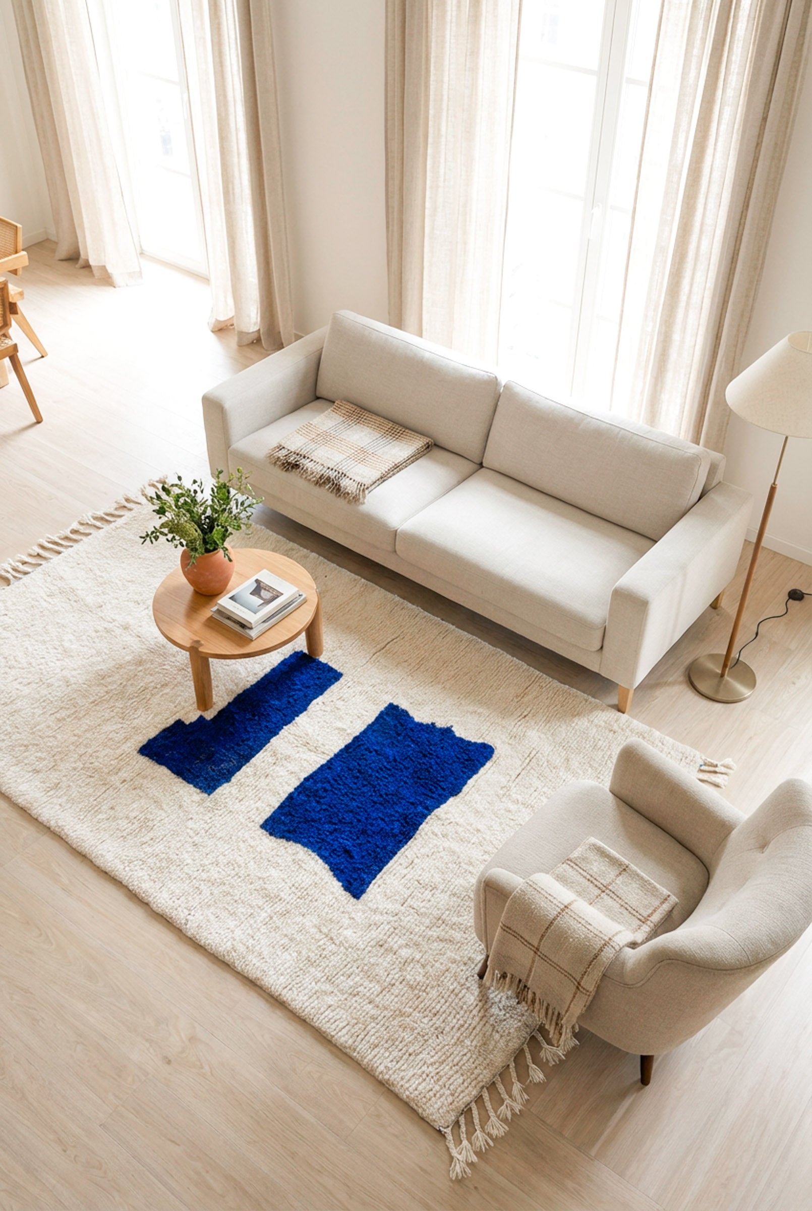 Bunter Berberteppich 151 x 266 cm - Nr. 2446