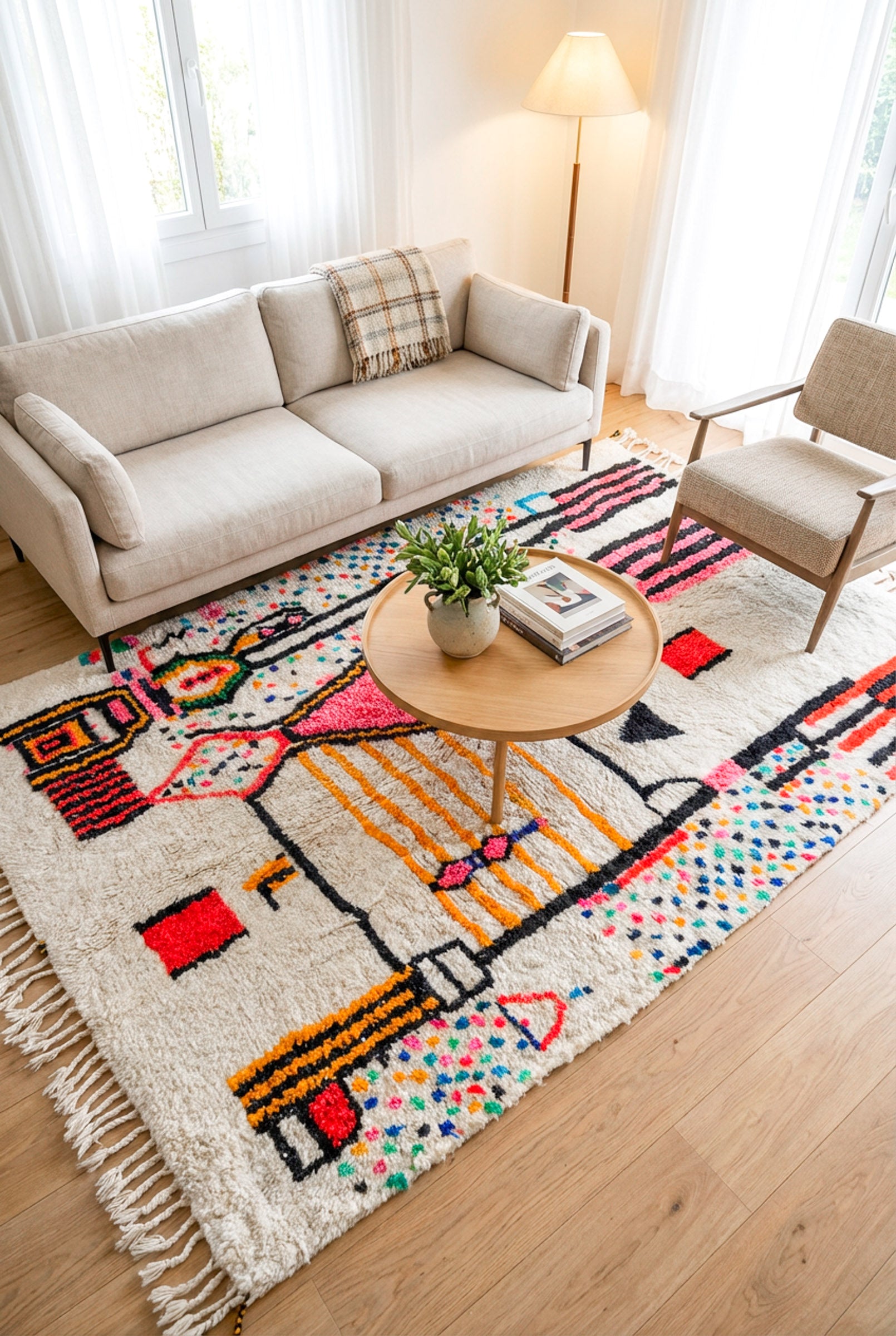 Colorful Berber rug 179 x 292 cm - No. 2460