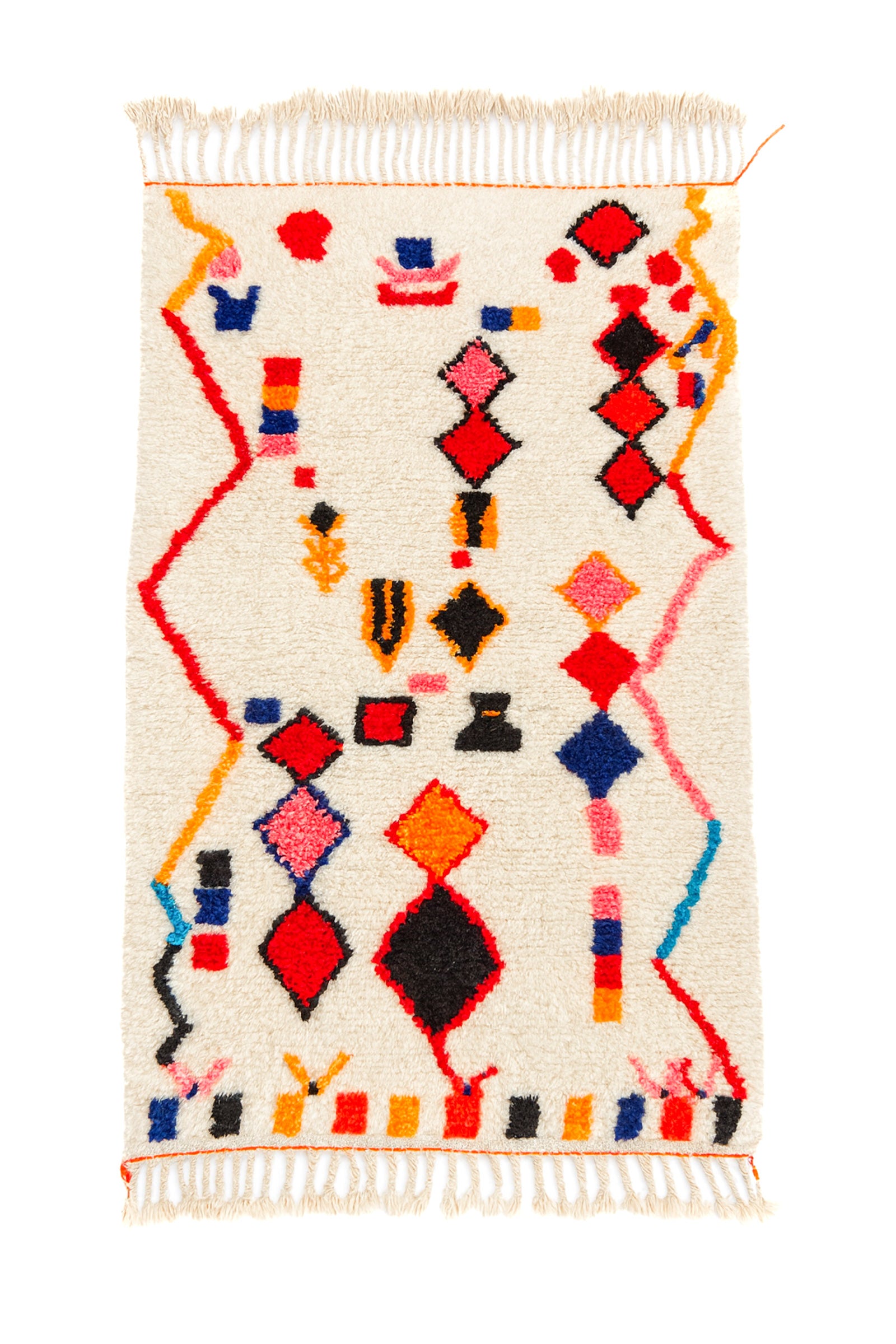 Tapis berbère coloré 110 x 199 cm - n°2462