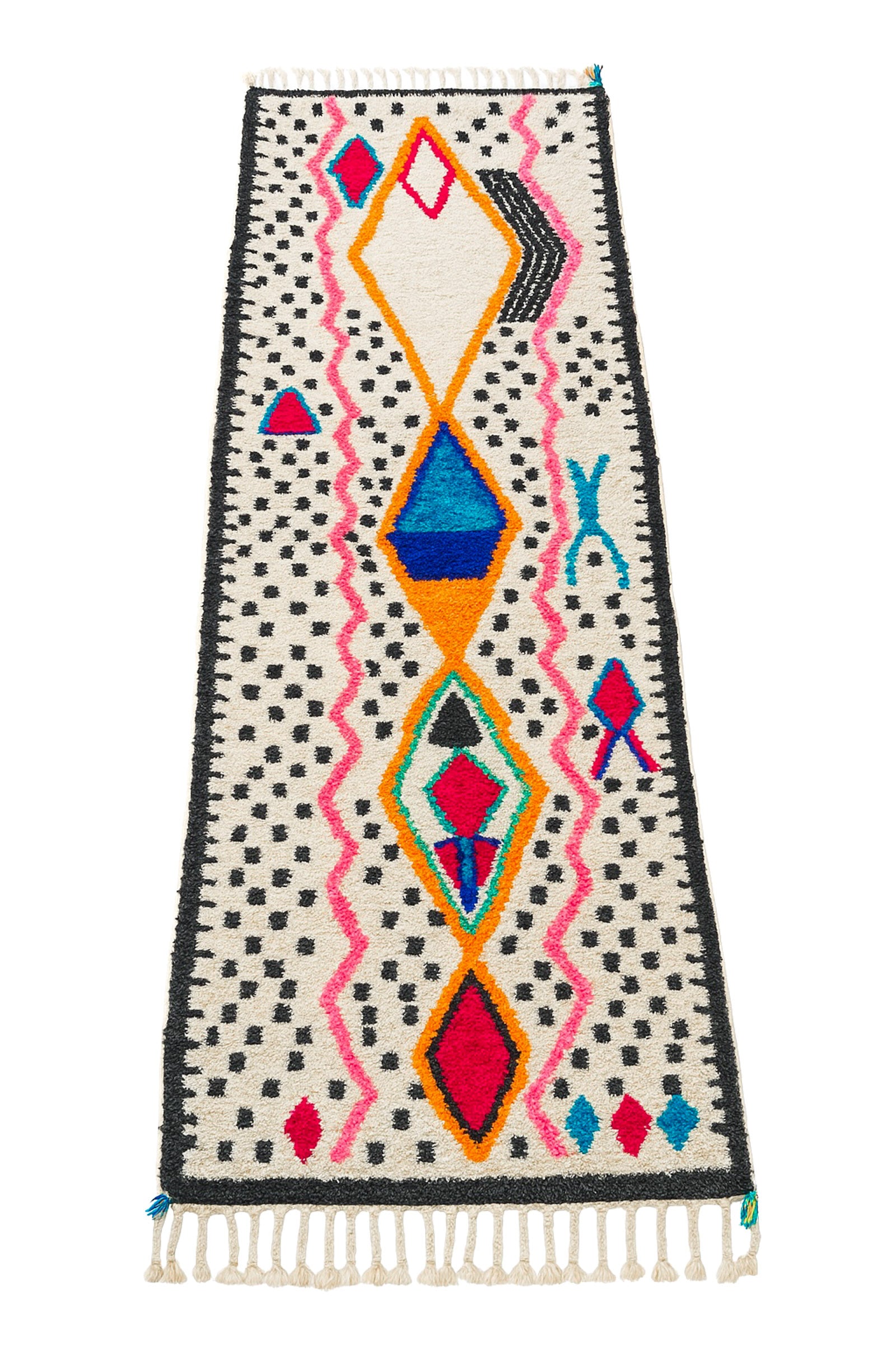 Tapis de couloir berbère coloré 87 x 304 cm - n°1965