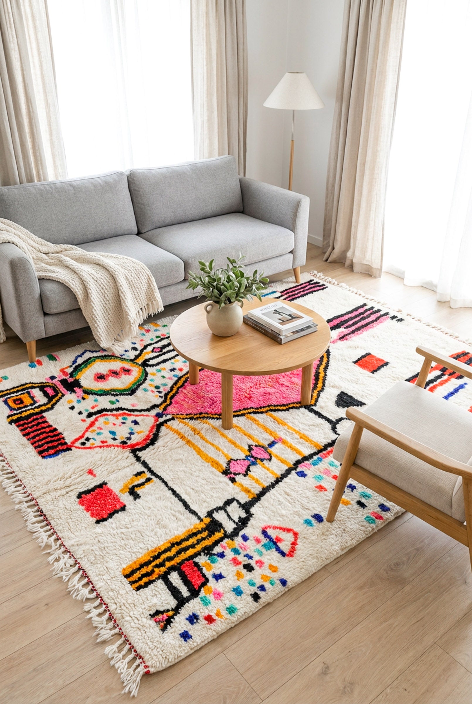 Bunter Berberteppich – Nr. 521