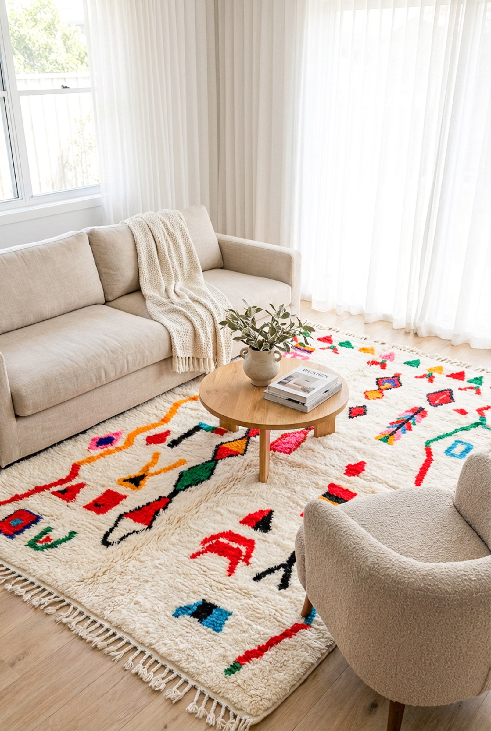 Bunter Berberteppich – Nr. 636