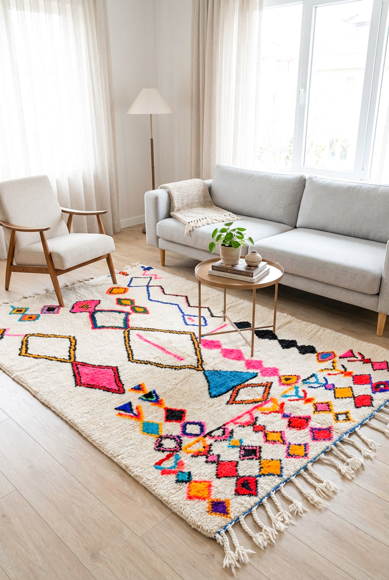 Bunter Berberteppich – Nr. 739