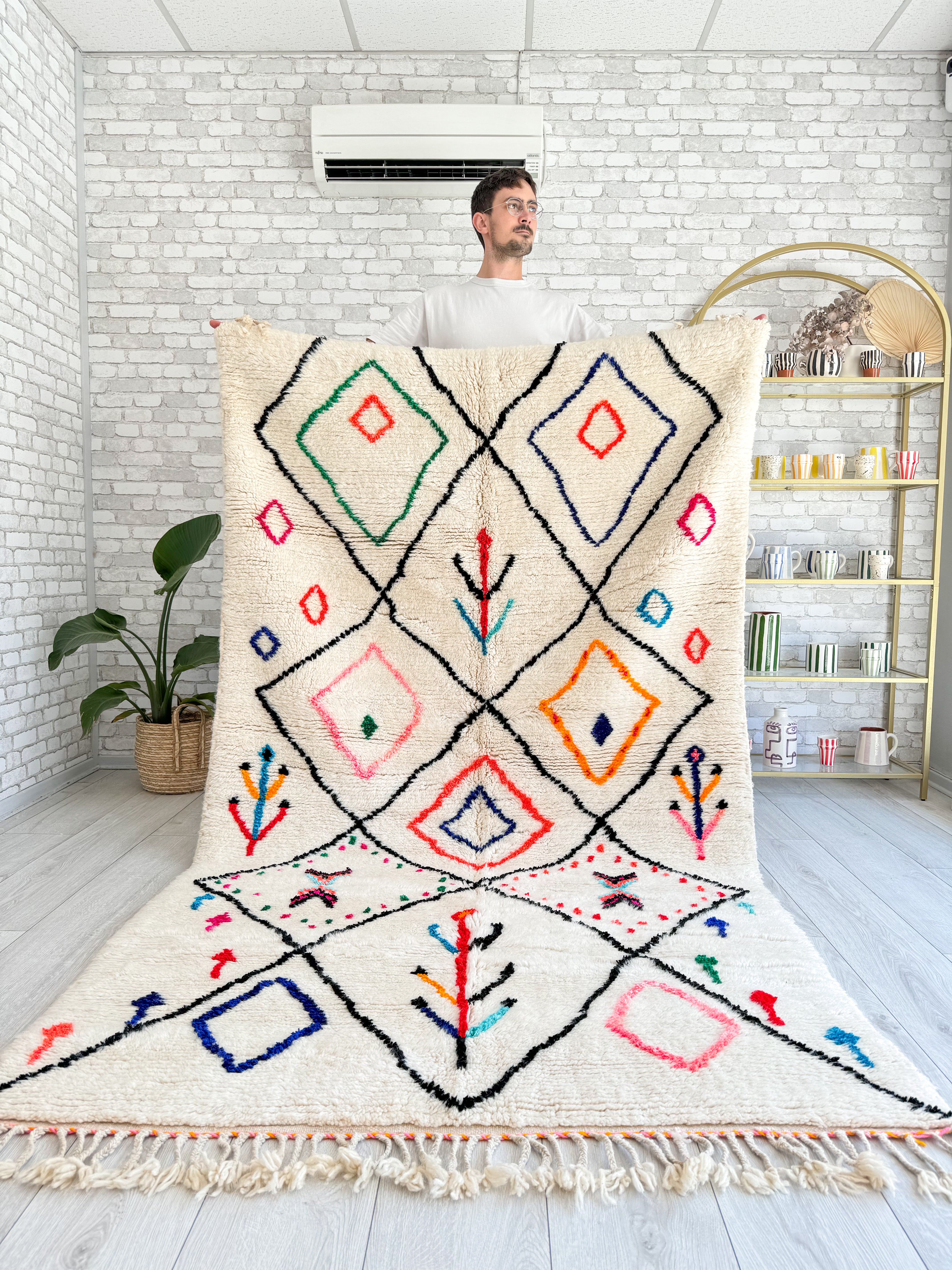 Bunter Berberteppich – Nr. 1100