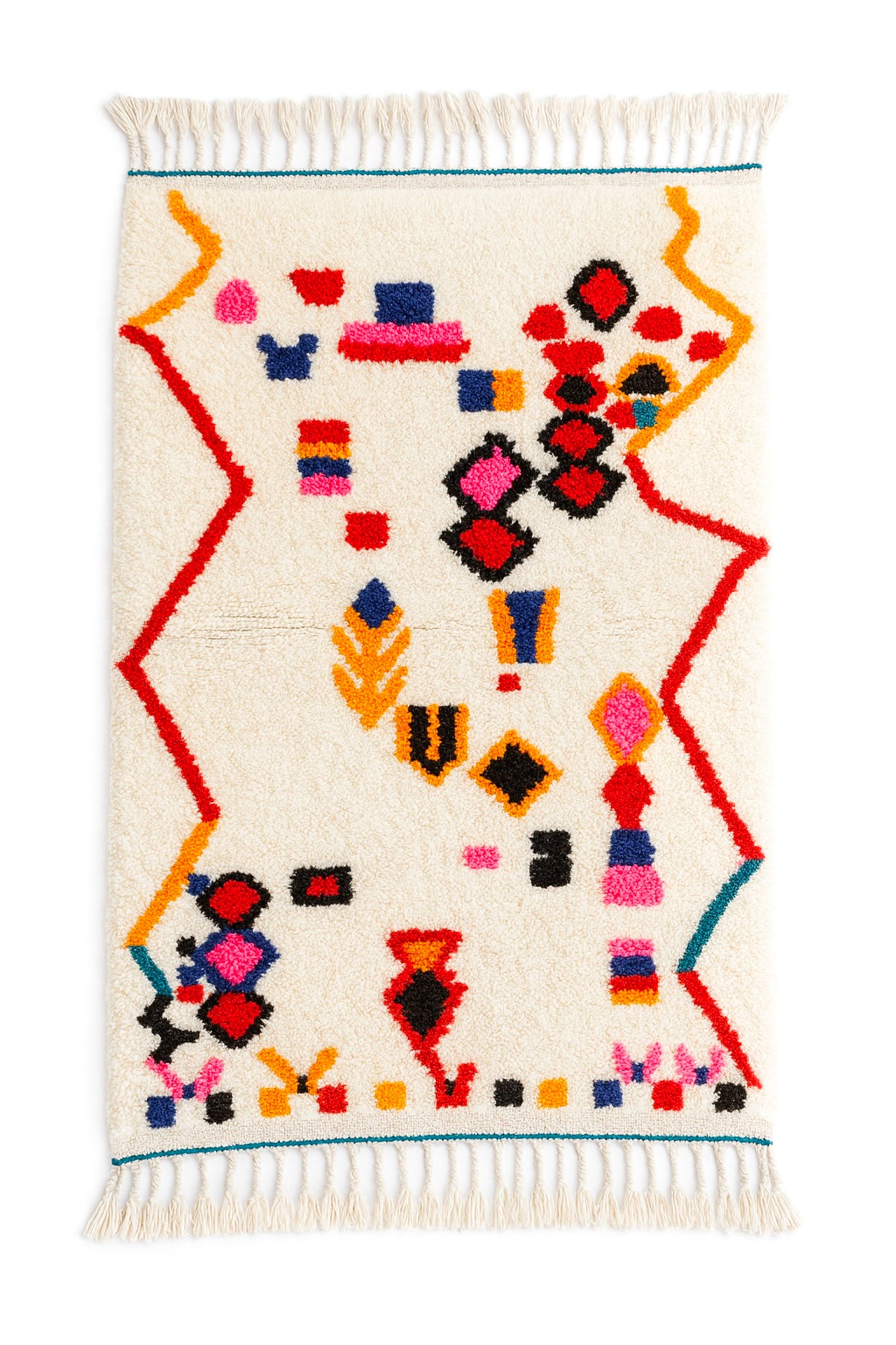 Tapis berbère coloré 101 x 174 cm - n°2458