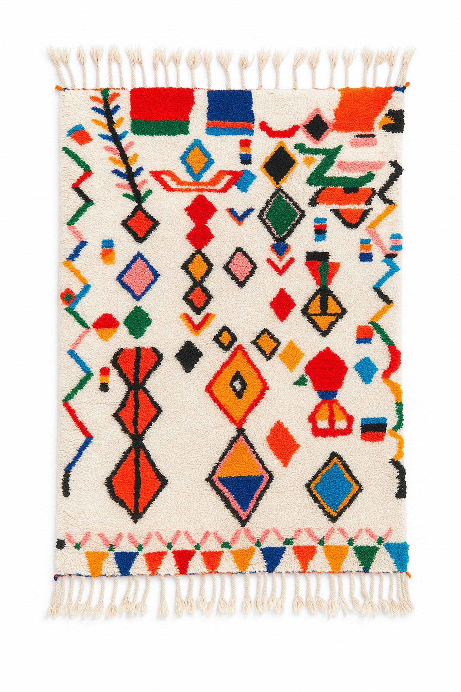 Tapis berbère coloré 123 x 210 cm - n°2375