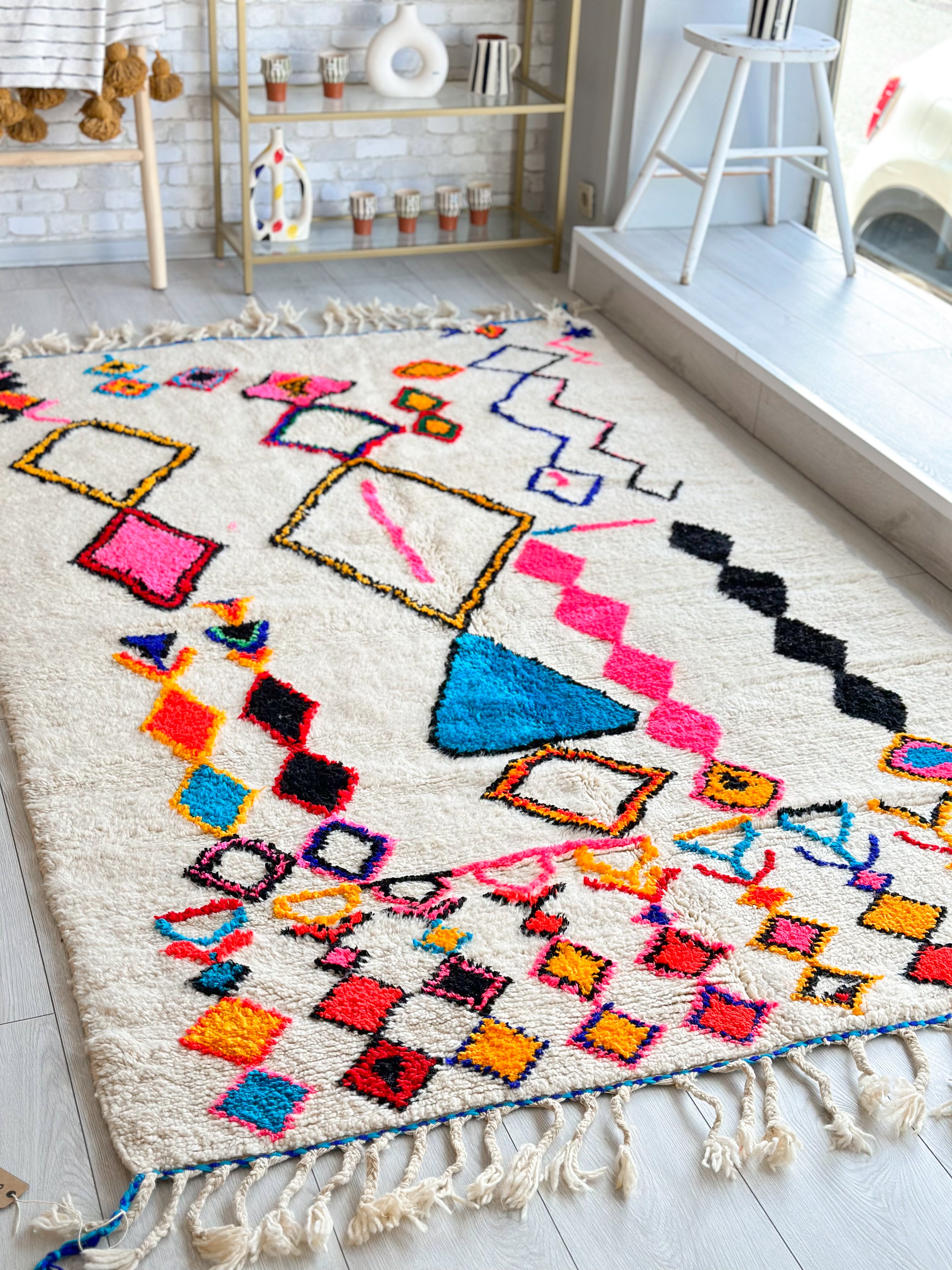 Colorful Berber carpet - n°739