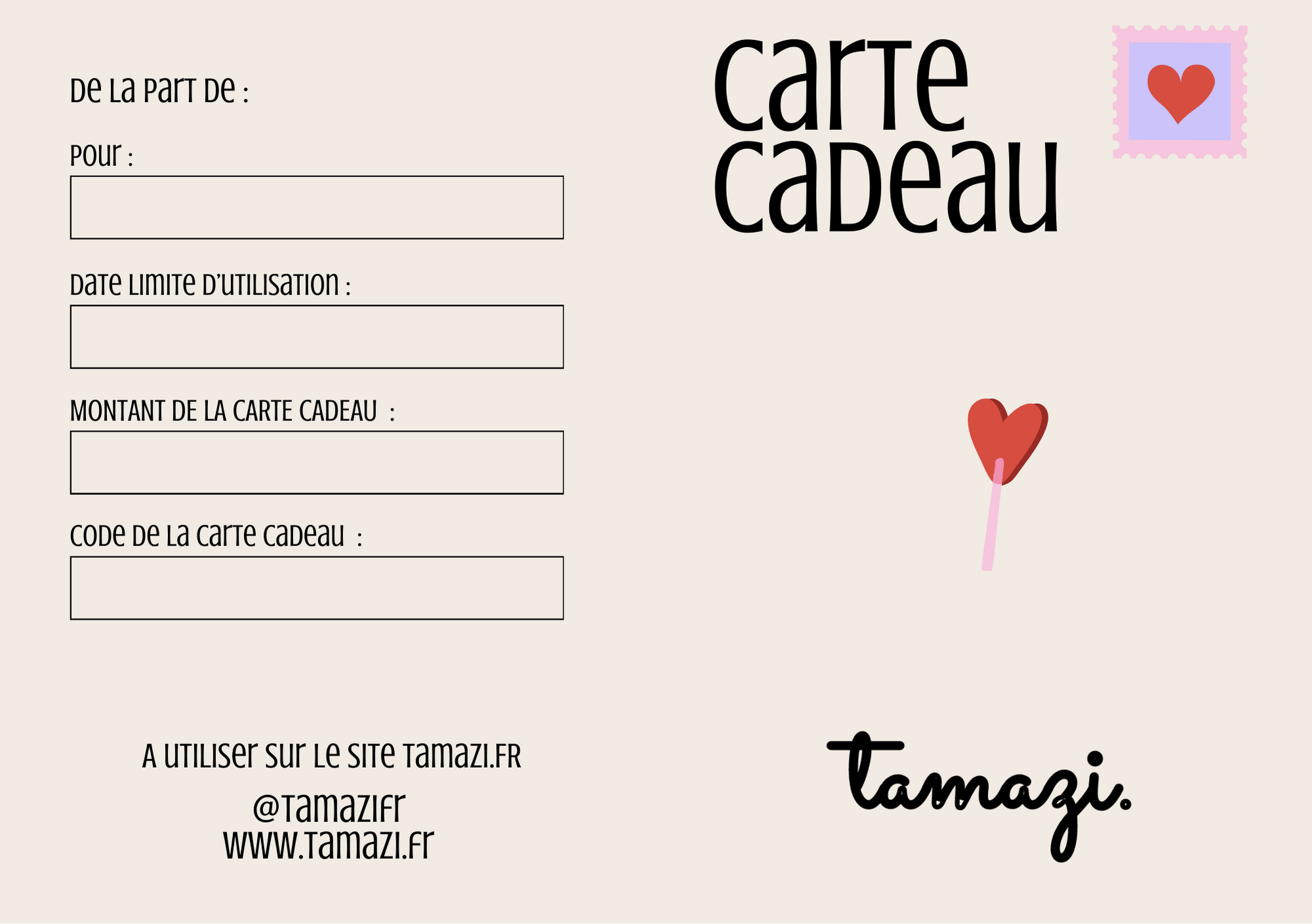 Carte cadeau 🎁