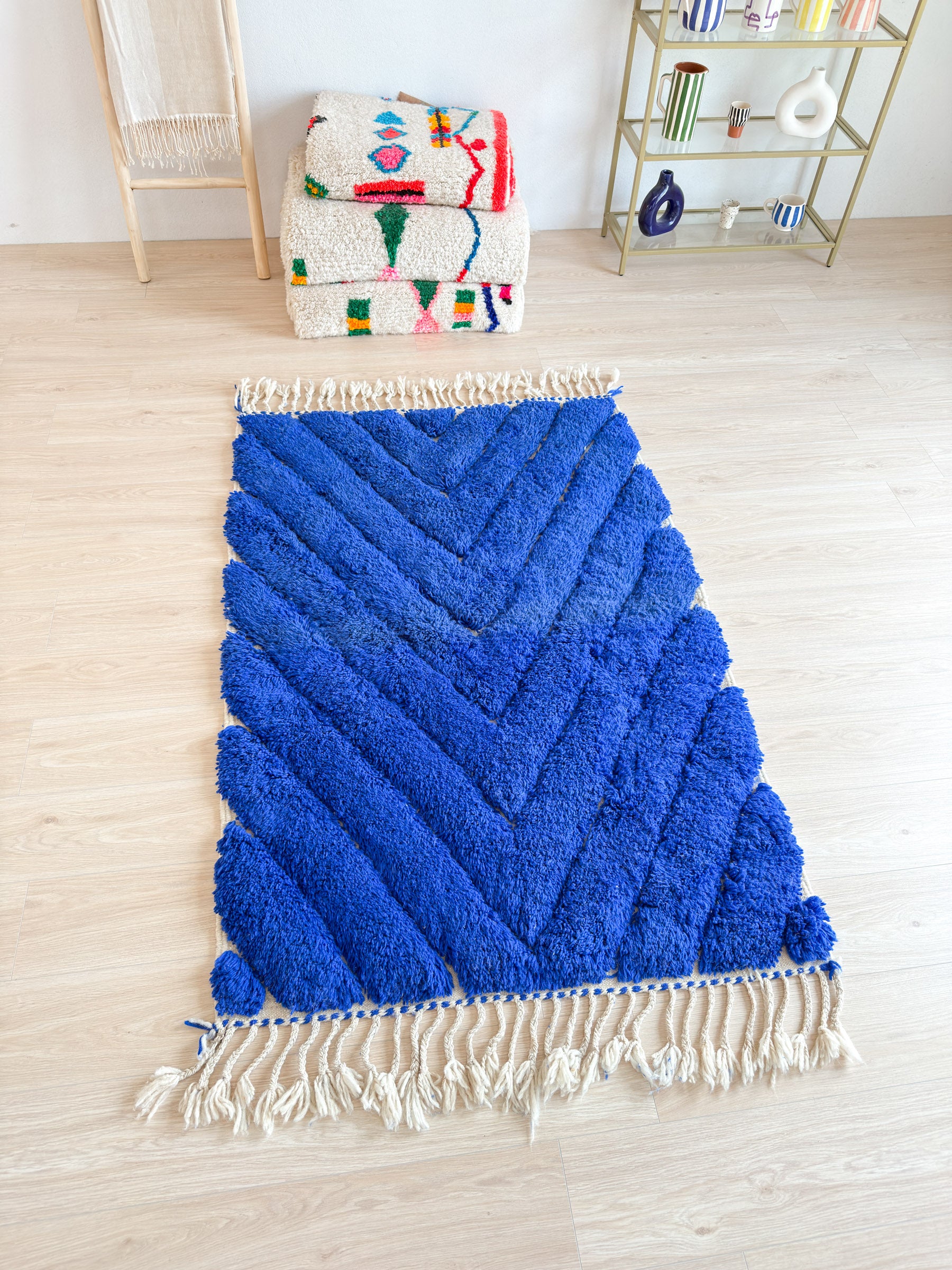 Bunter Berberteppich 120 x 207 cm - Nr. 2116