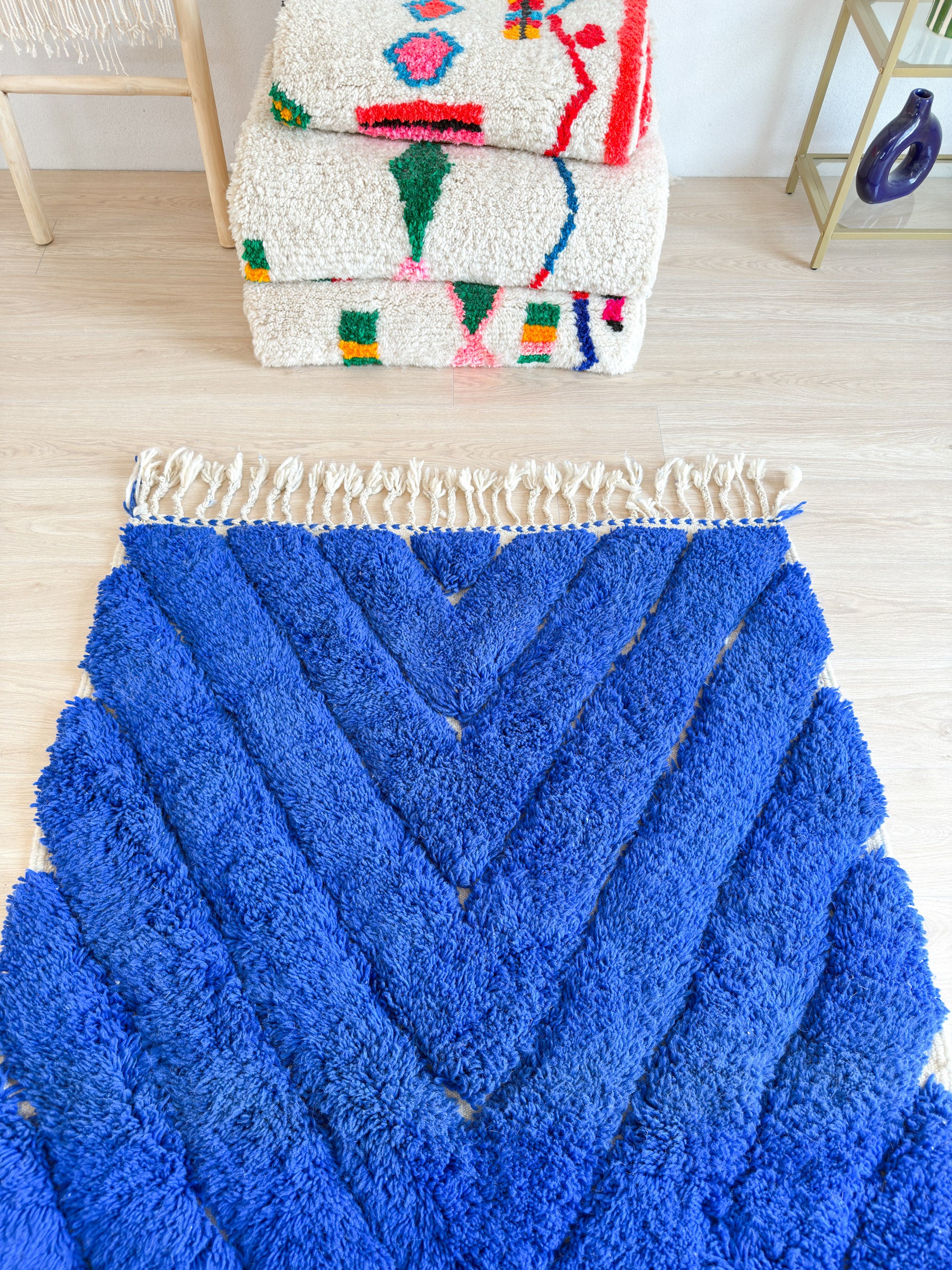 Bunter Berberteppich 120 x 207 cm - Nr. 2116