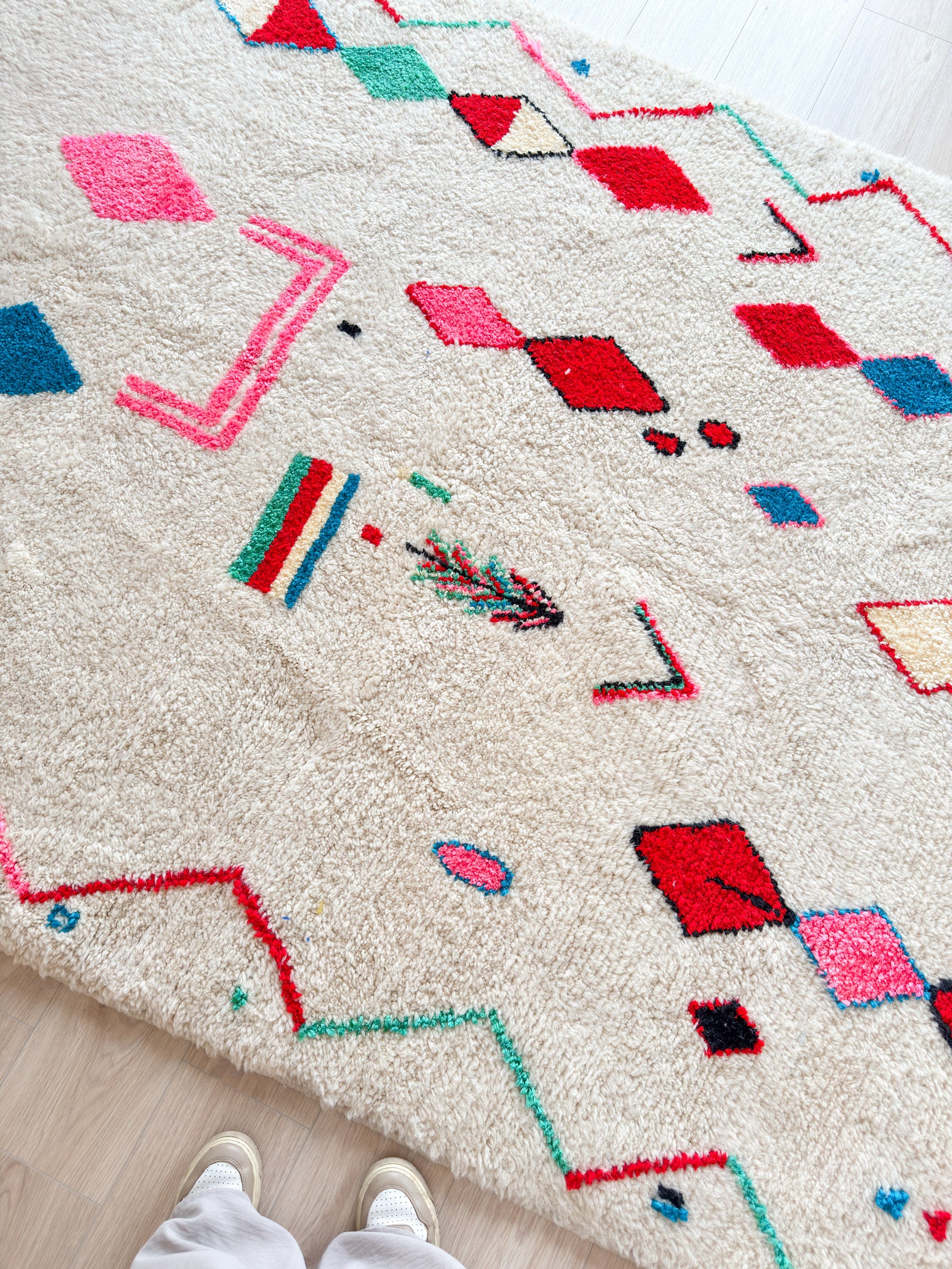 Colorful Berber rug 188 x 303 cm - n°2108