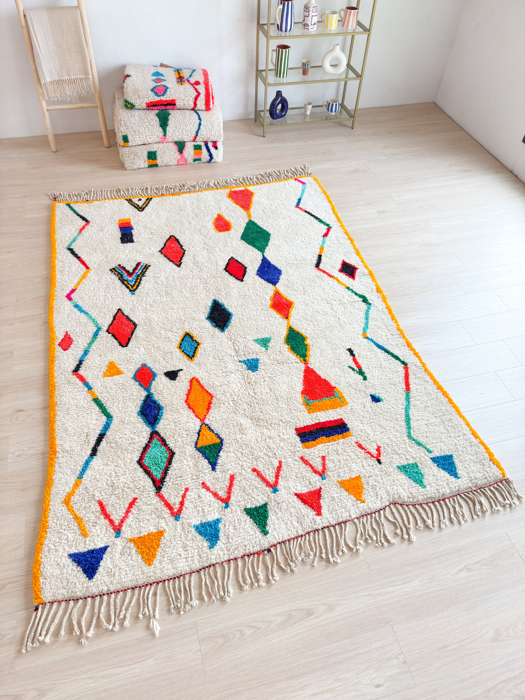 Tapis berbère coloré 192 x 284 cm - n°1948