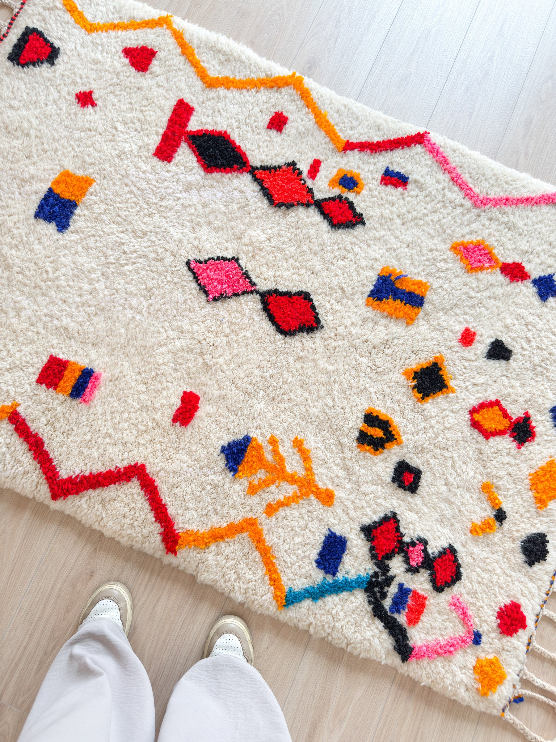 Tapis berbère coloré 119 x 195 cm - n°1947