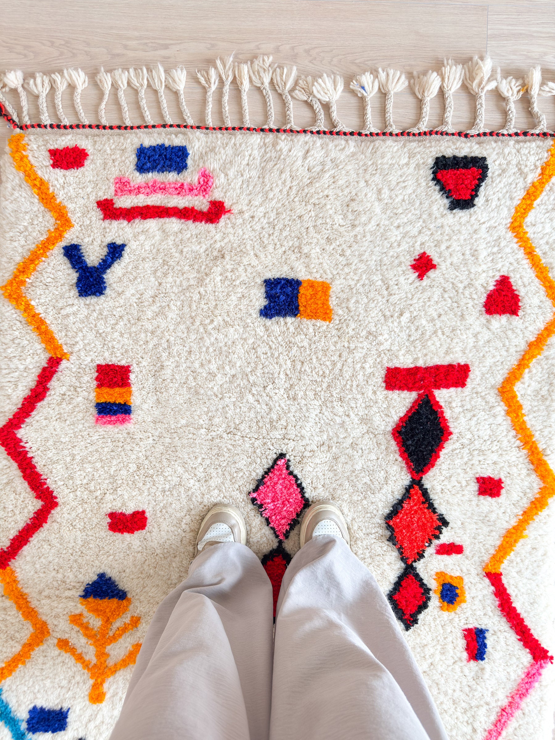 Tapis berbère coloré 119 x 195 cm - n°1947