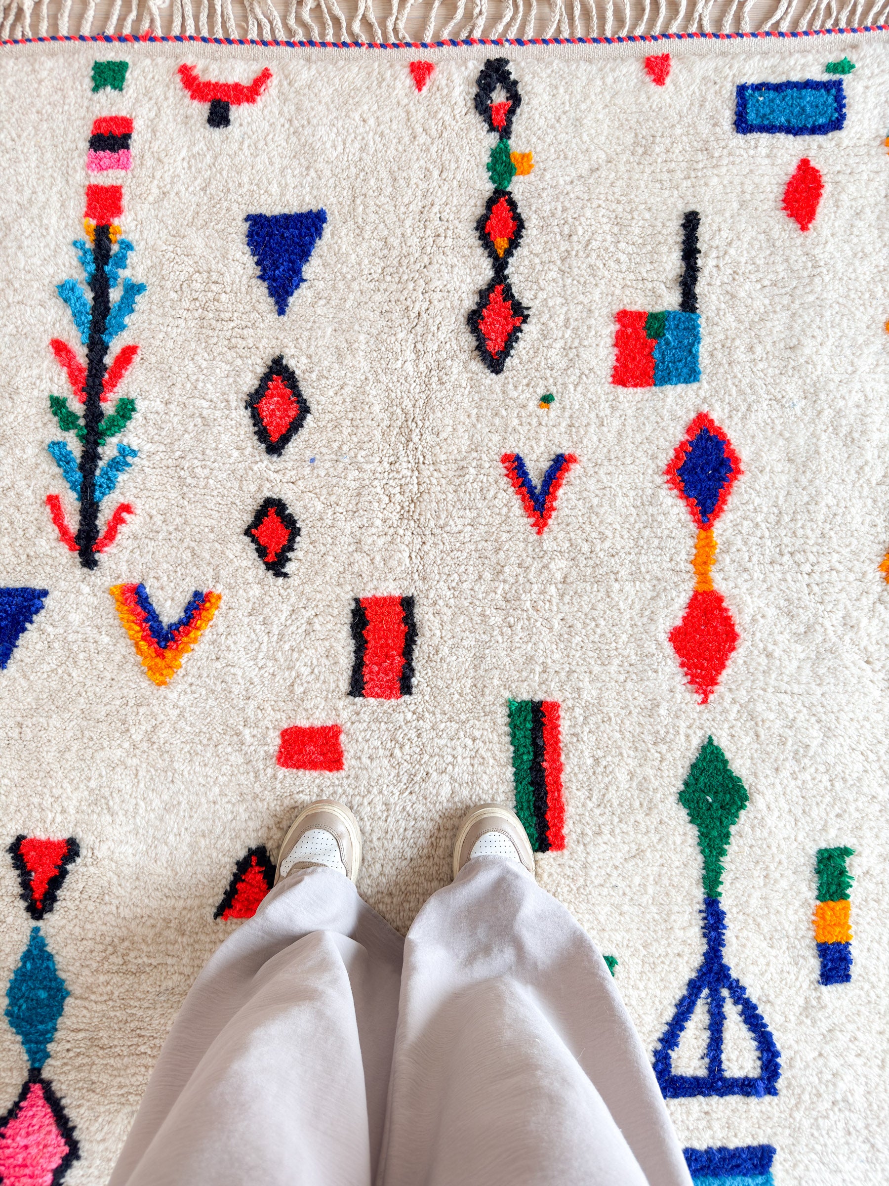 Colorful Berber rug 165 x 220 cm - n°2051