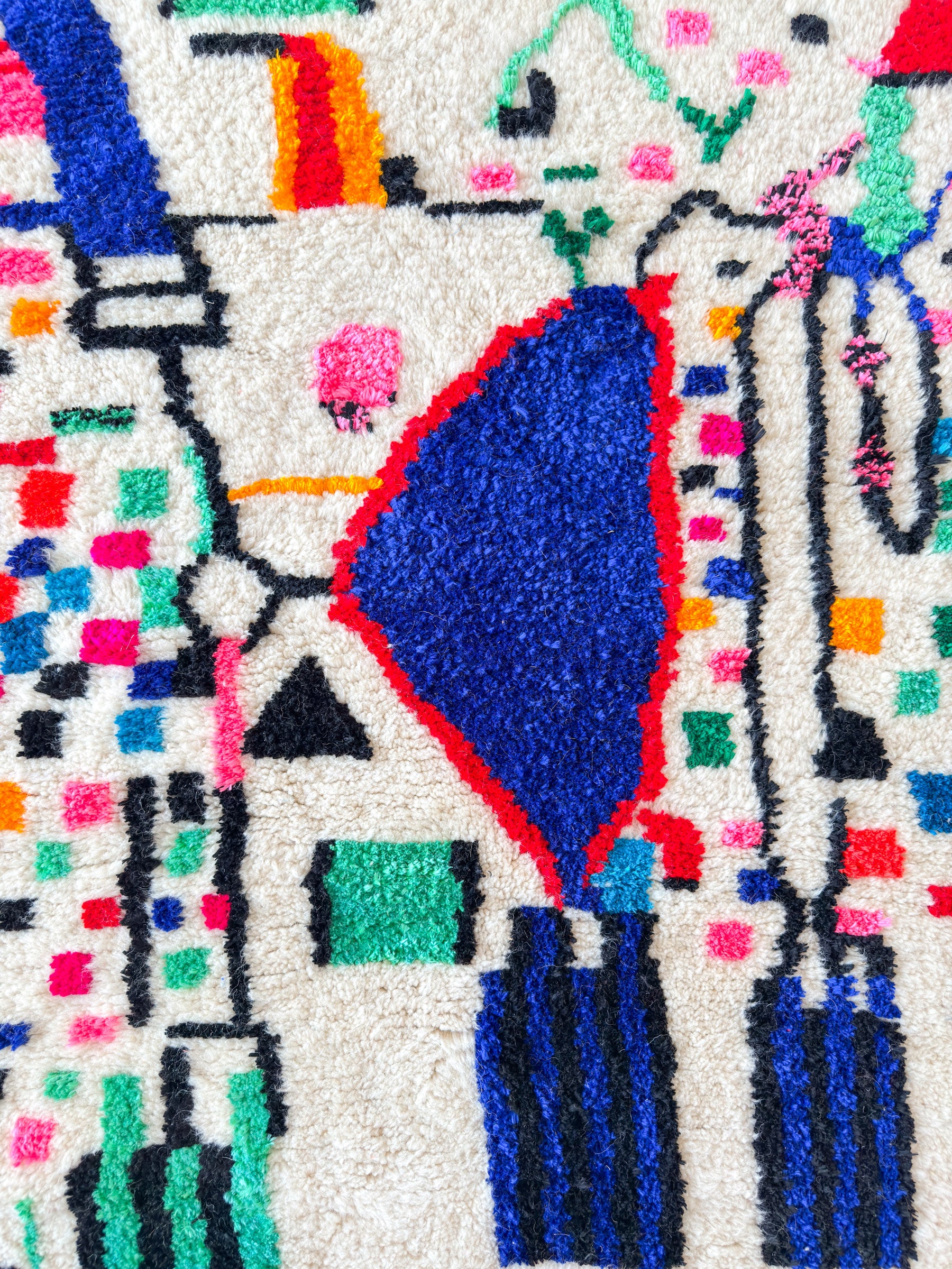 Colorful Berber rug 99 x 180 cm - no. 2050