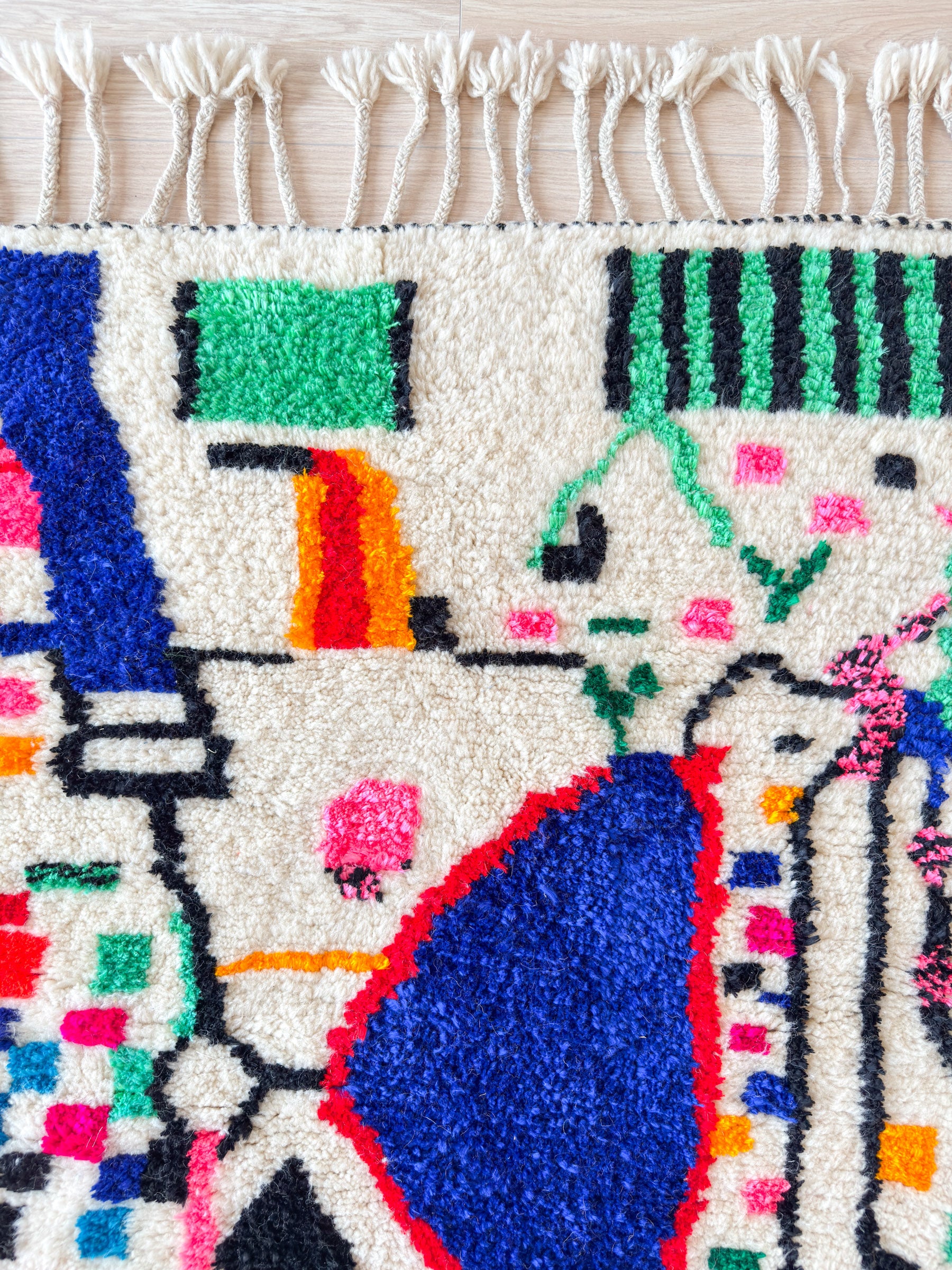 Colorful Berber rug 99 x 180 cm - no. 2050