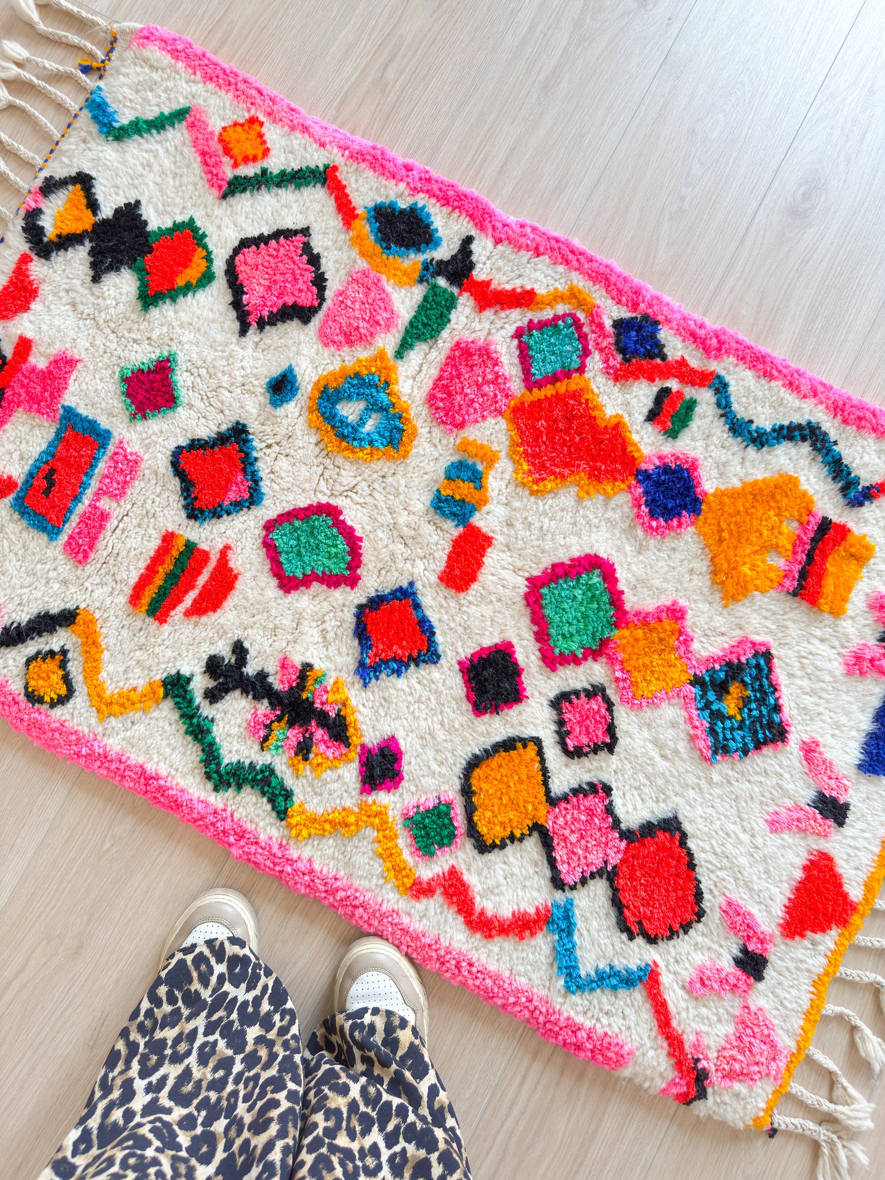 Colorful Berber rug 81 x 147 cm - n°2069