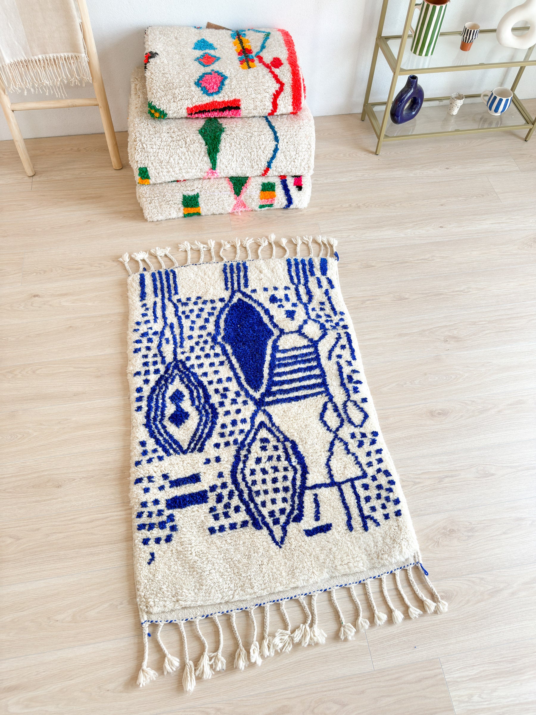 Tapis berbère coloré 86 x 157 cm - n°2057