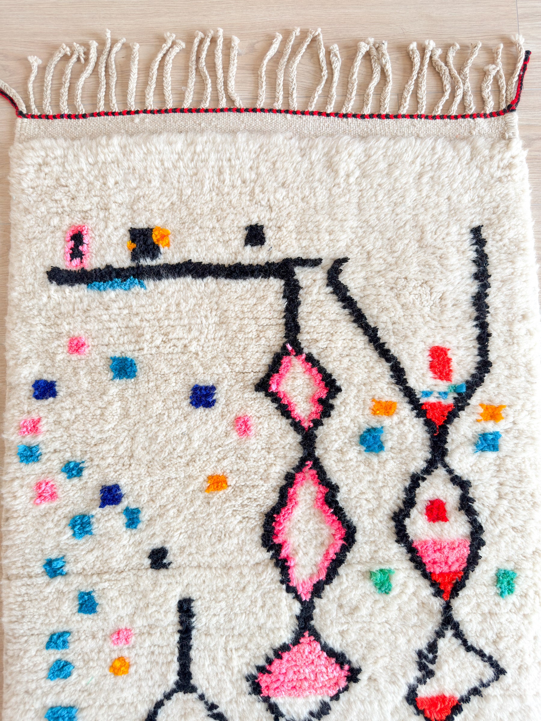 Tapis de couloir berbère coloré 82 x 302 cm - n°1944