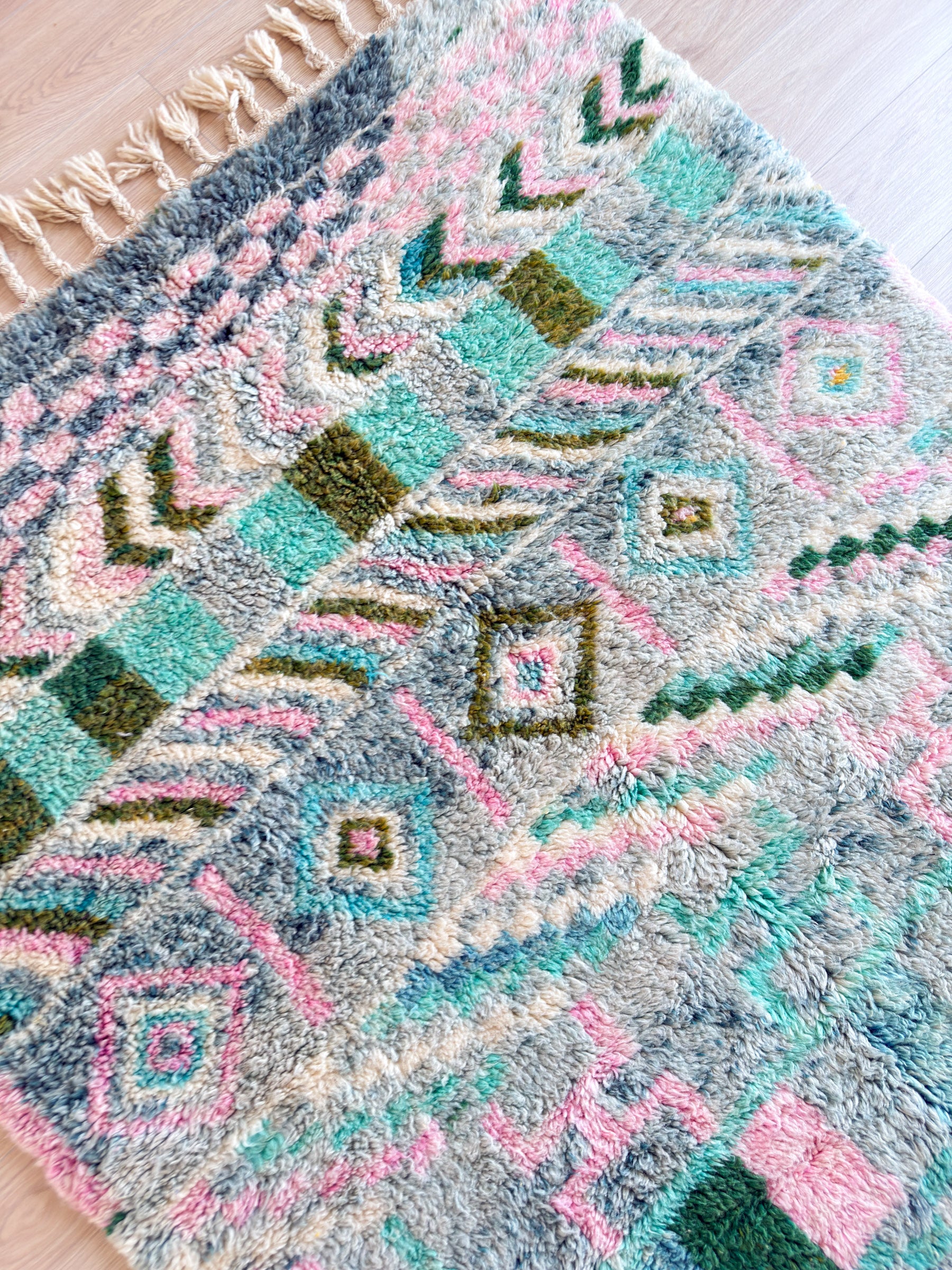 Farbenfroher Berberteppich 155 x 283 cm - Nr. 2077