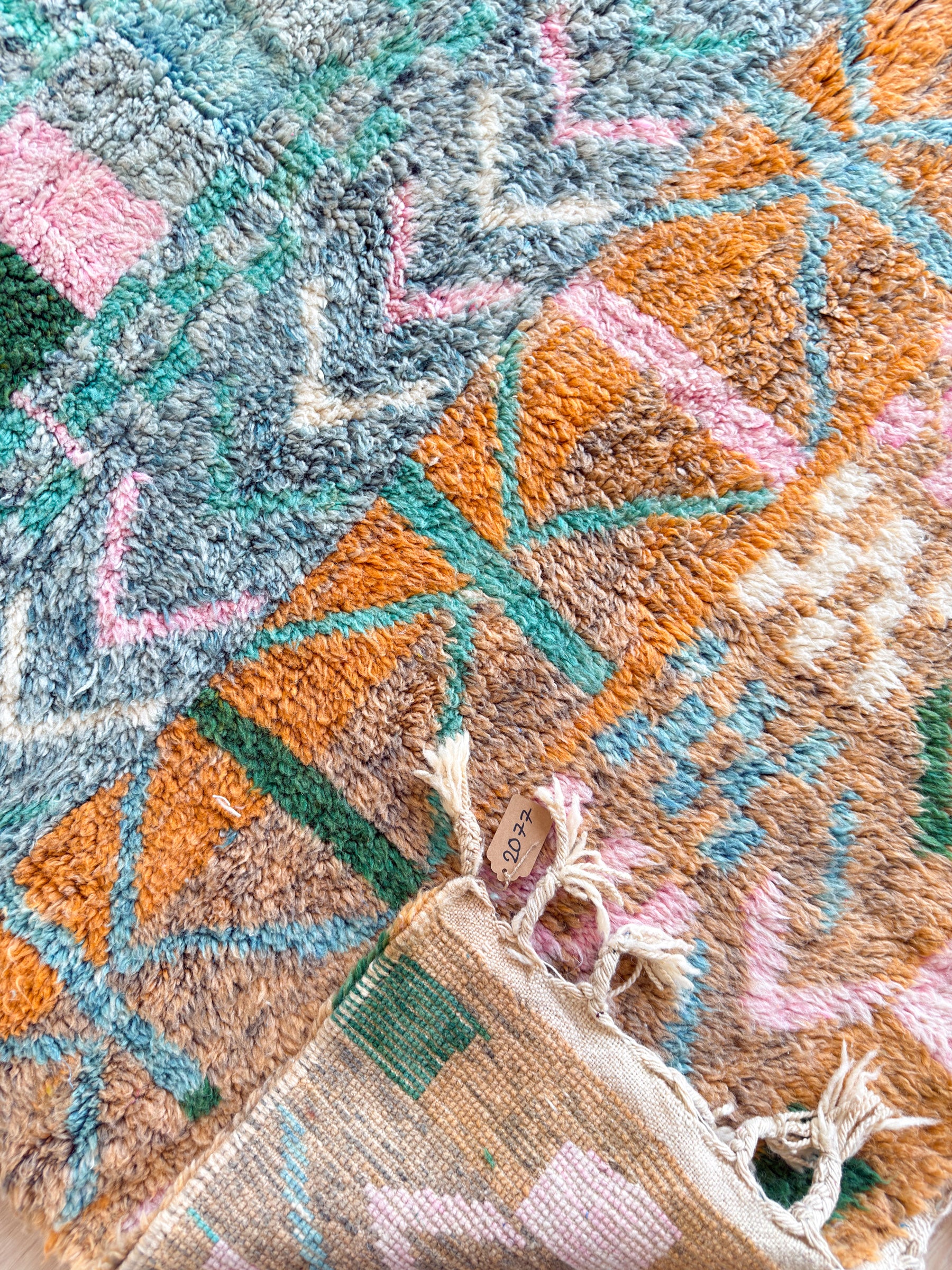 Tapis berbère coloré 155 x 283 cm - n°2077