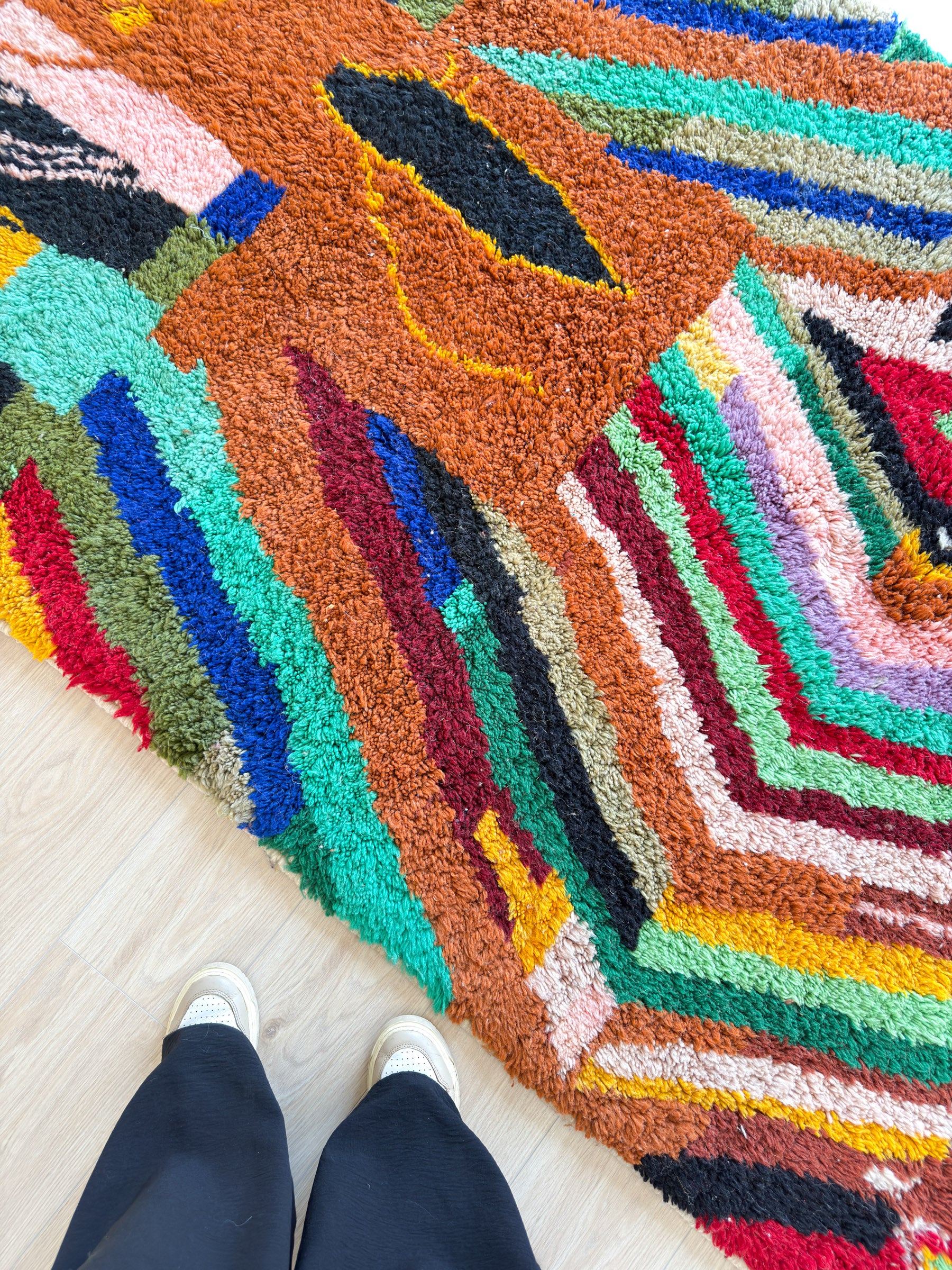 Bunter Berberteppich 144 x 270 cm - Nr. 1930