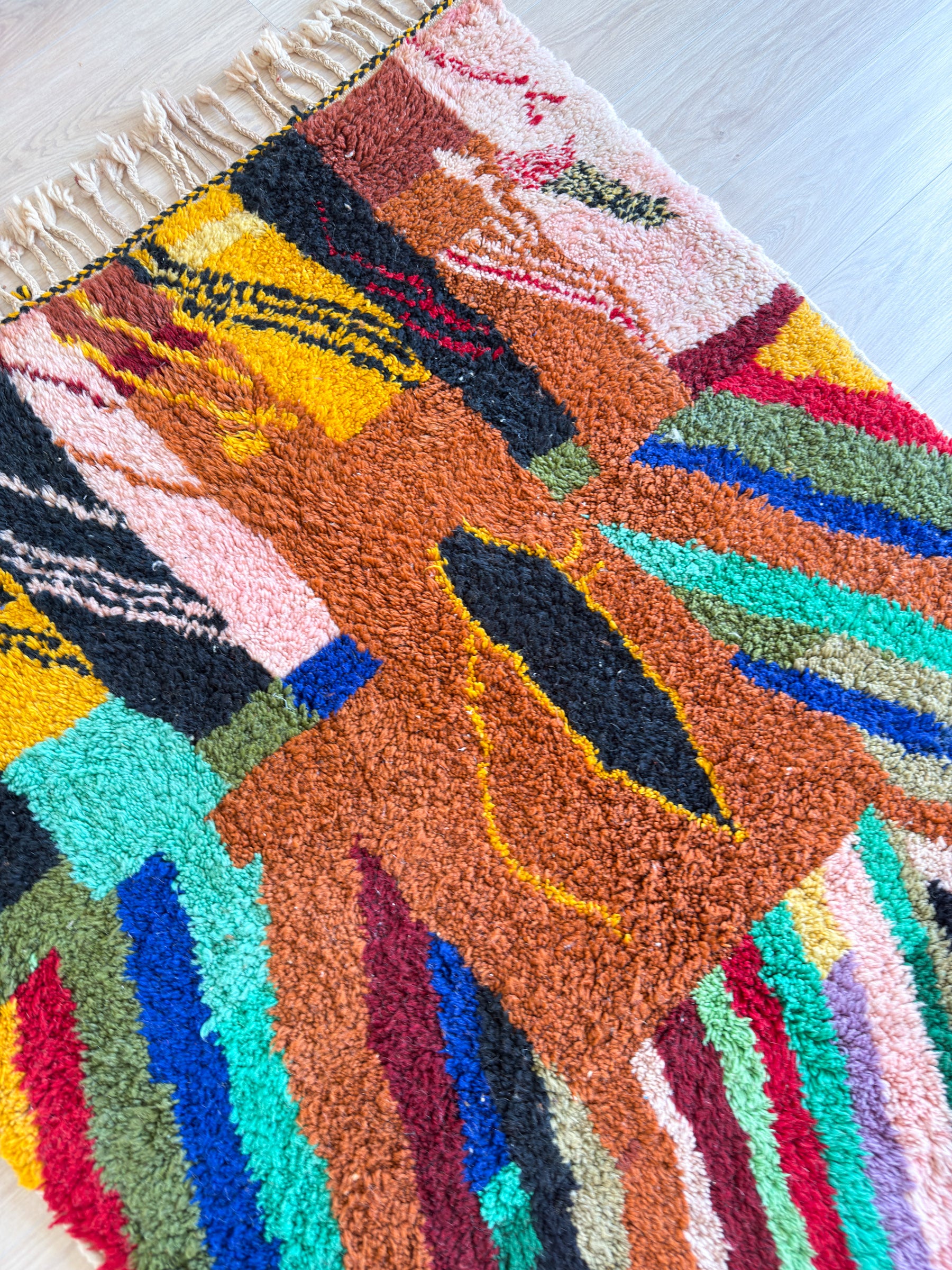 Bunter Berberteppich 144 x 270 cm - Nr. 1930