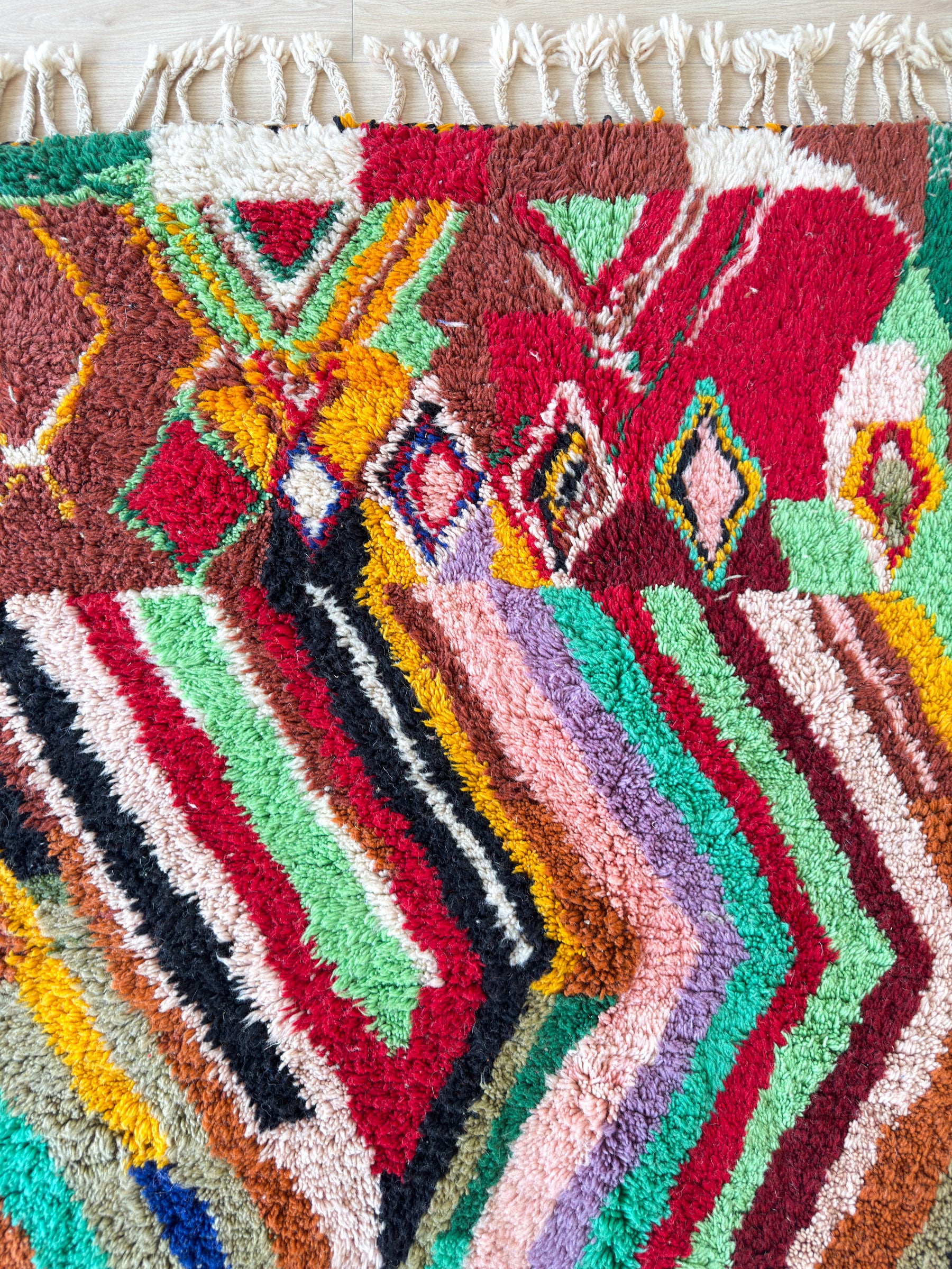 Bunter Berberteppich 144 x 270 cm - Nr. 1930