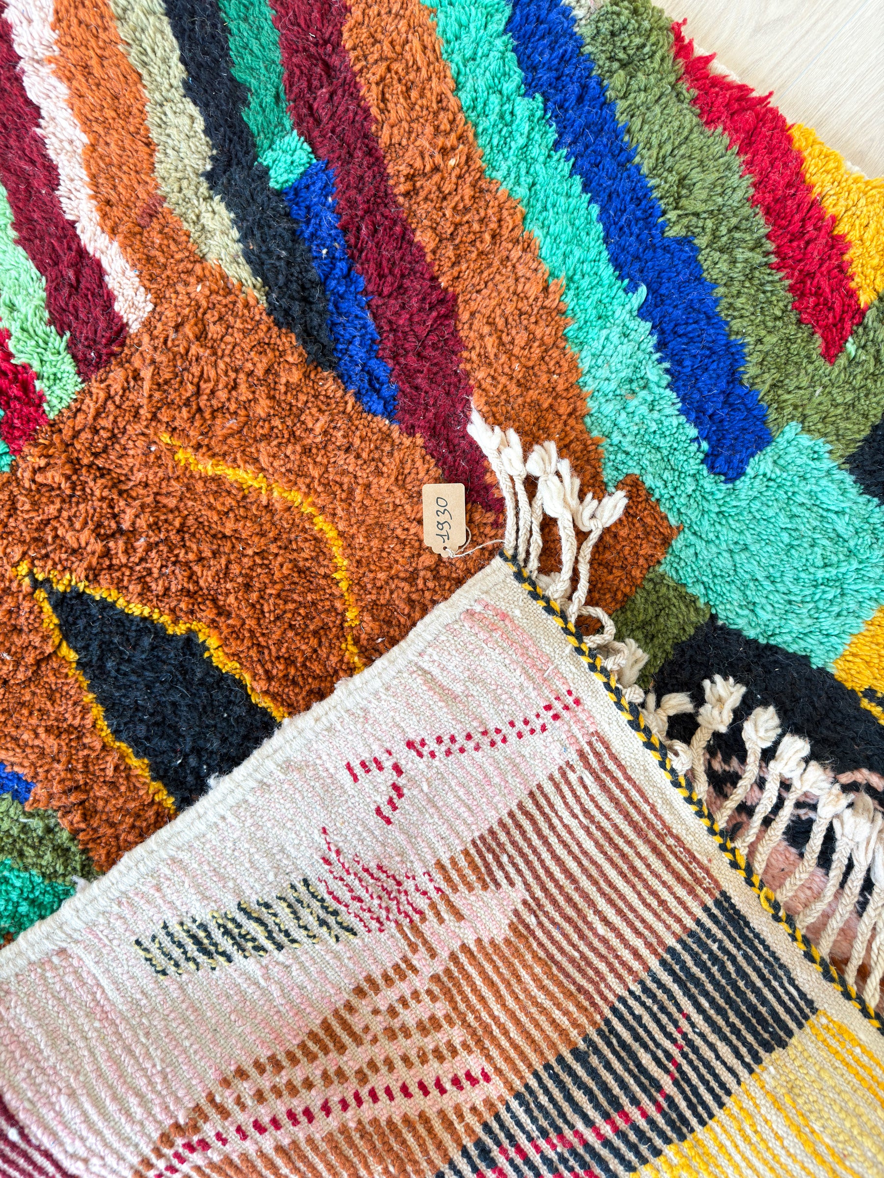 Bunter Berberteppich 144 x 270 cm - Nr. 1930