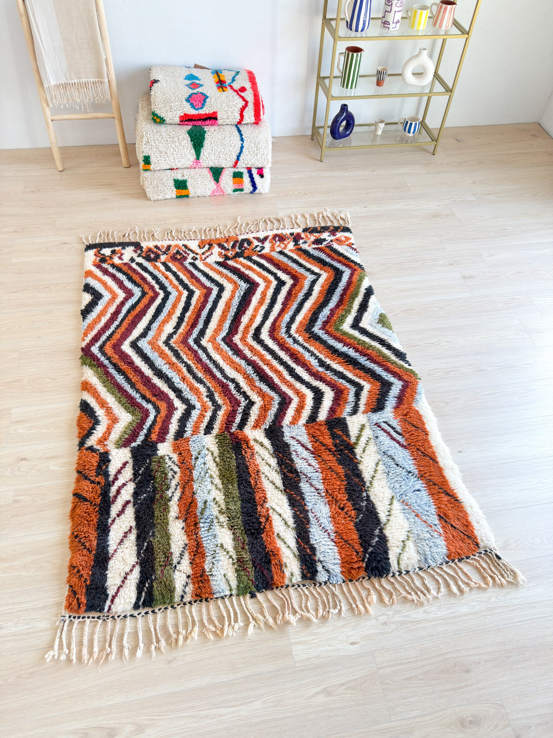 Farbenfroher Berberteppich 150 x 215 cm - Nr. 2029