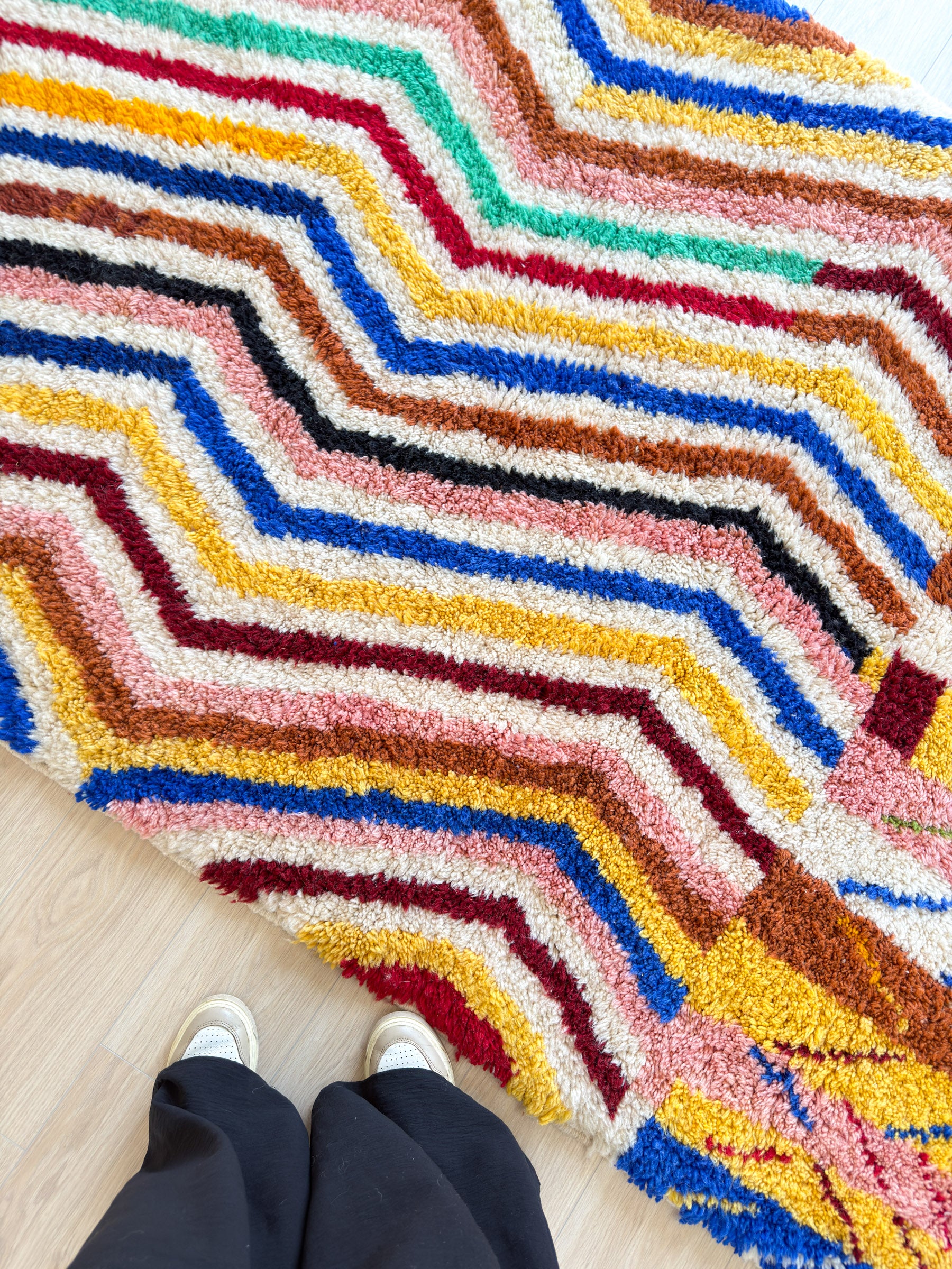 Farbenfroher Berberteppich 151 x 272 cm - Nr. 2173