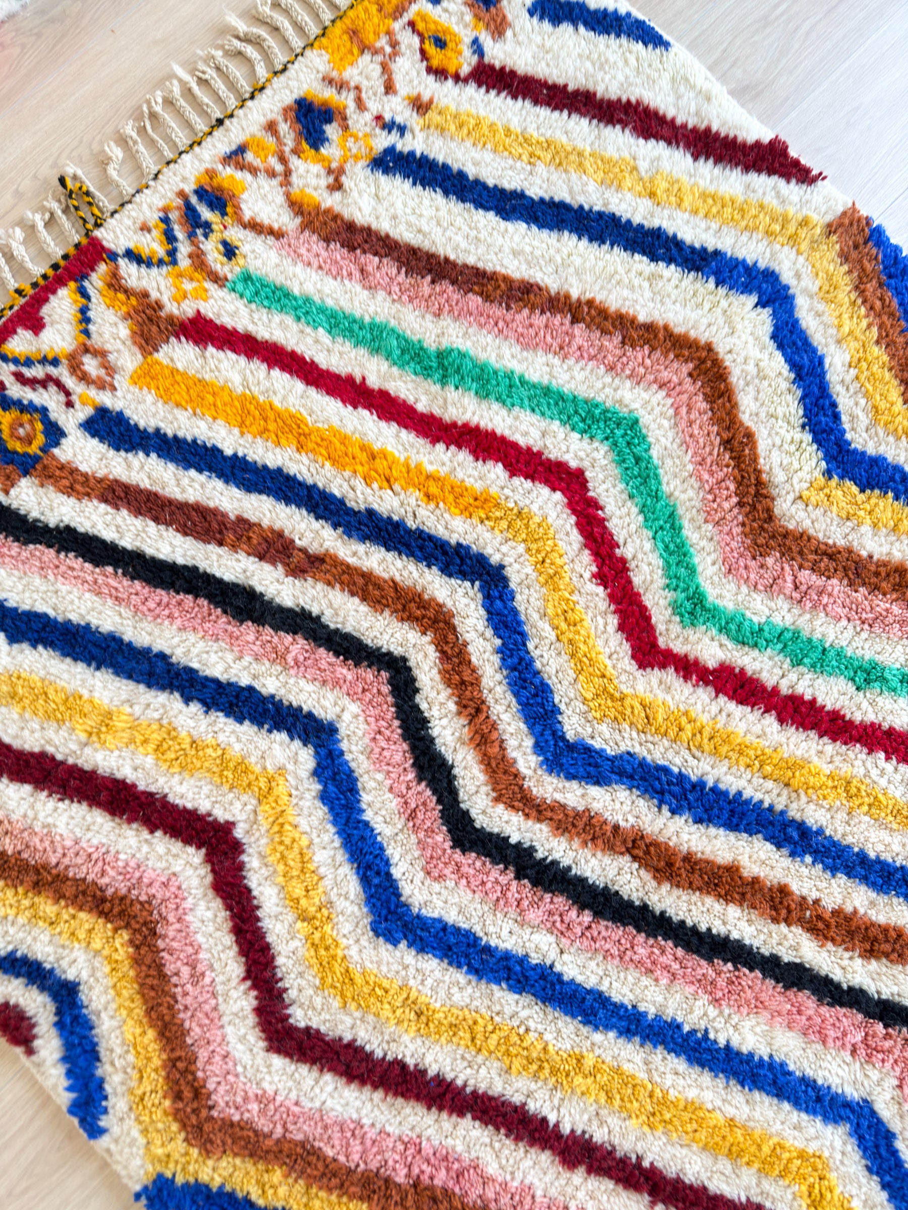 Farbenfroher Berberteppich 151 x 272 cm - Nr. 2173