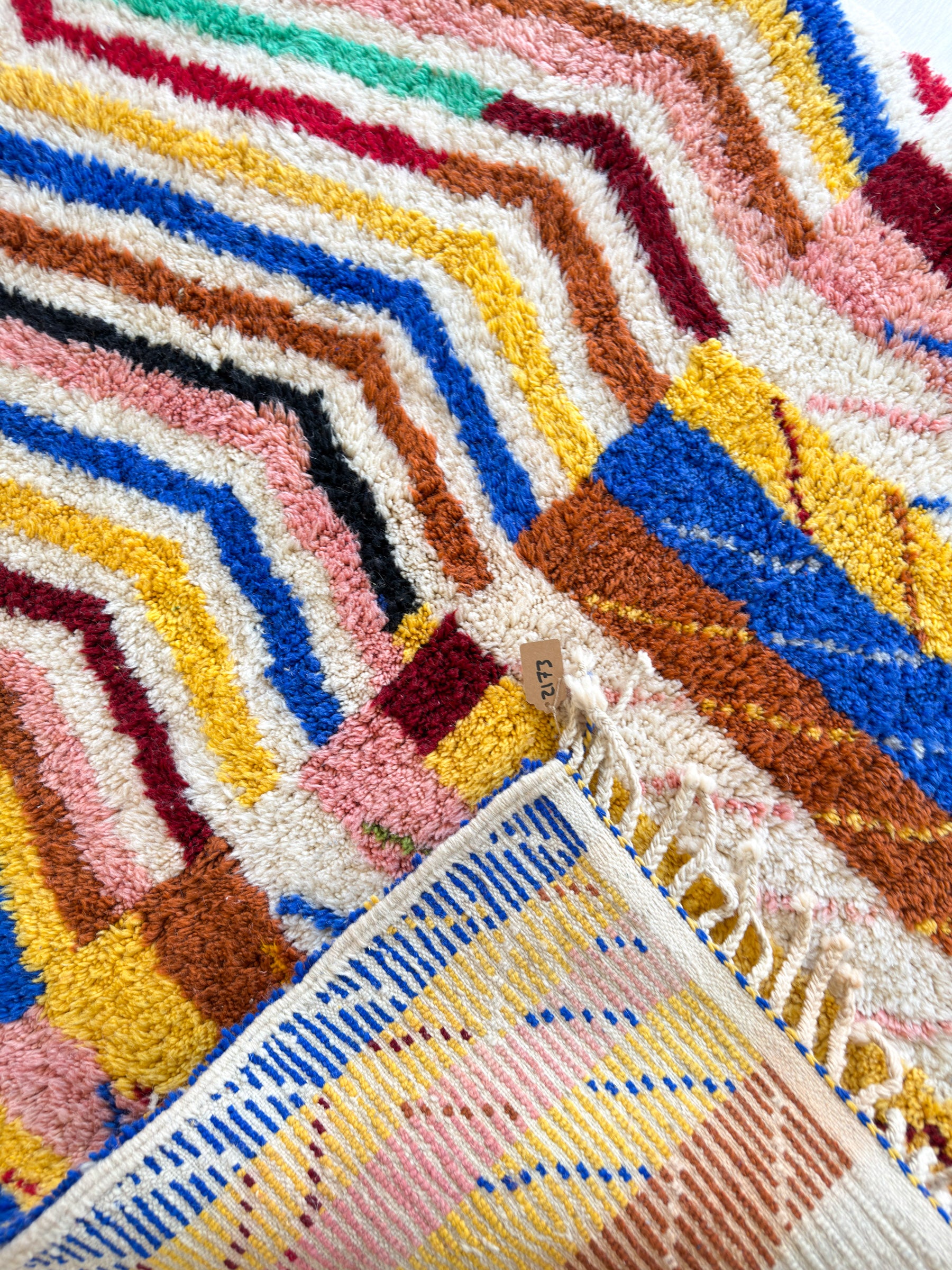 Farbenfroher Berberteppich 151 x 272 cm - Nr. 2173