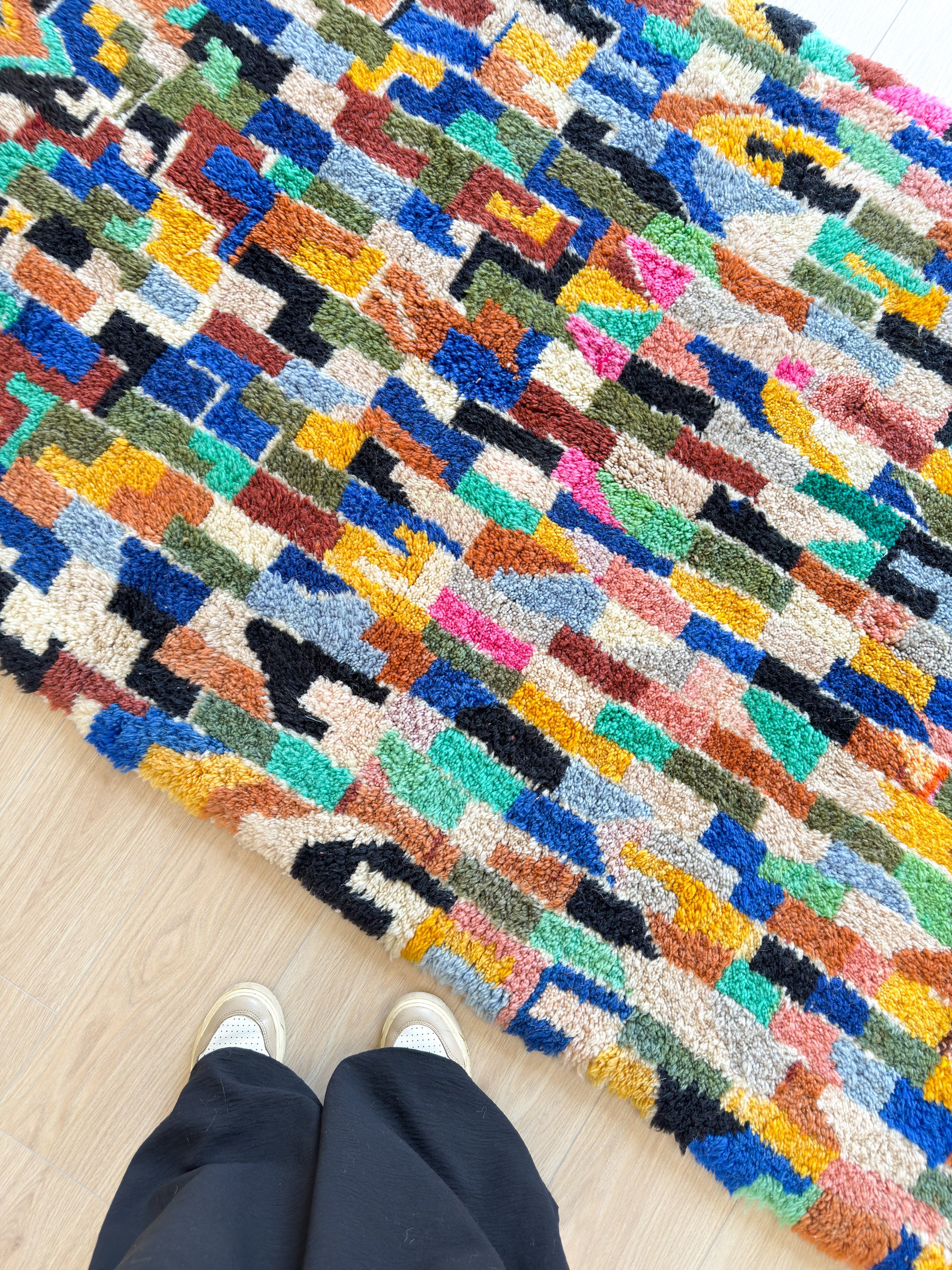 Farbenfroher Berberteppich 127 x 230 cm - Nr. 2071