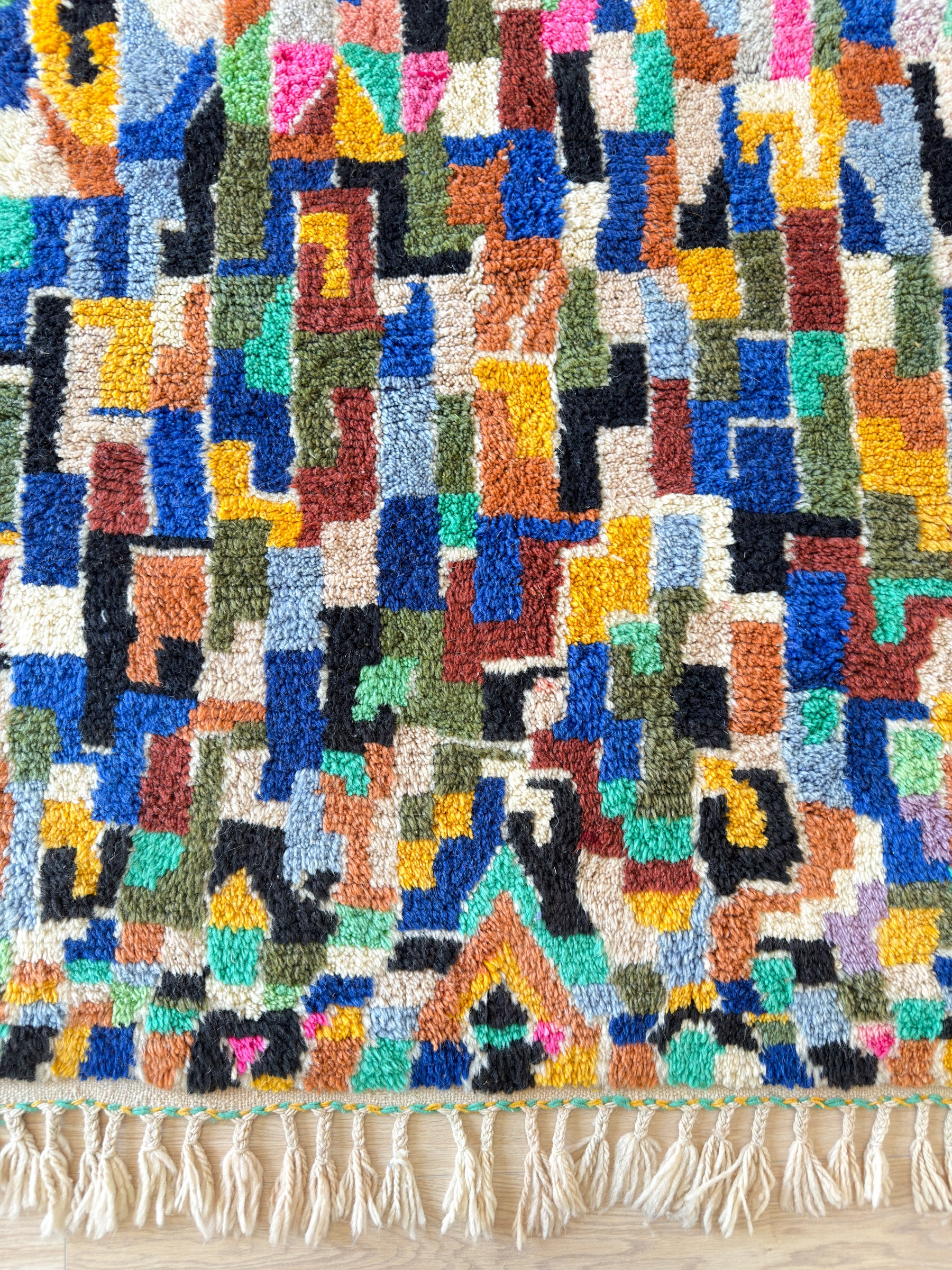 Farbenfroher Berberteppich 127 x 230 cm - Nr. 2071