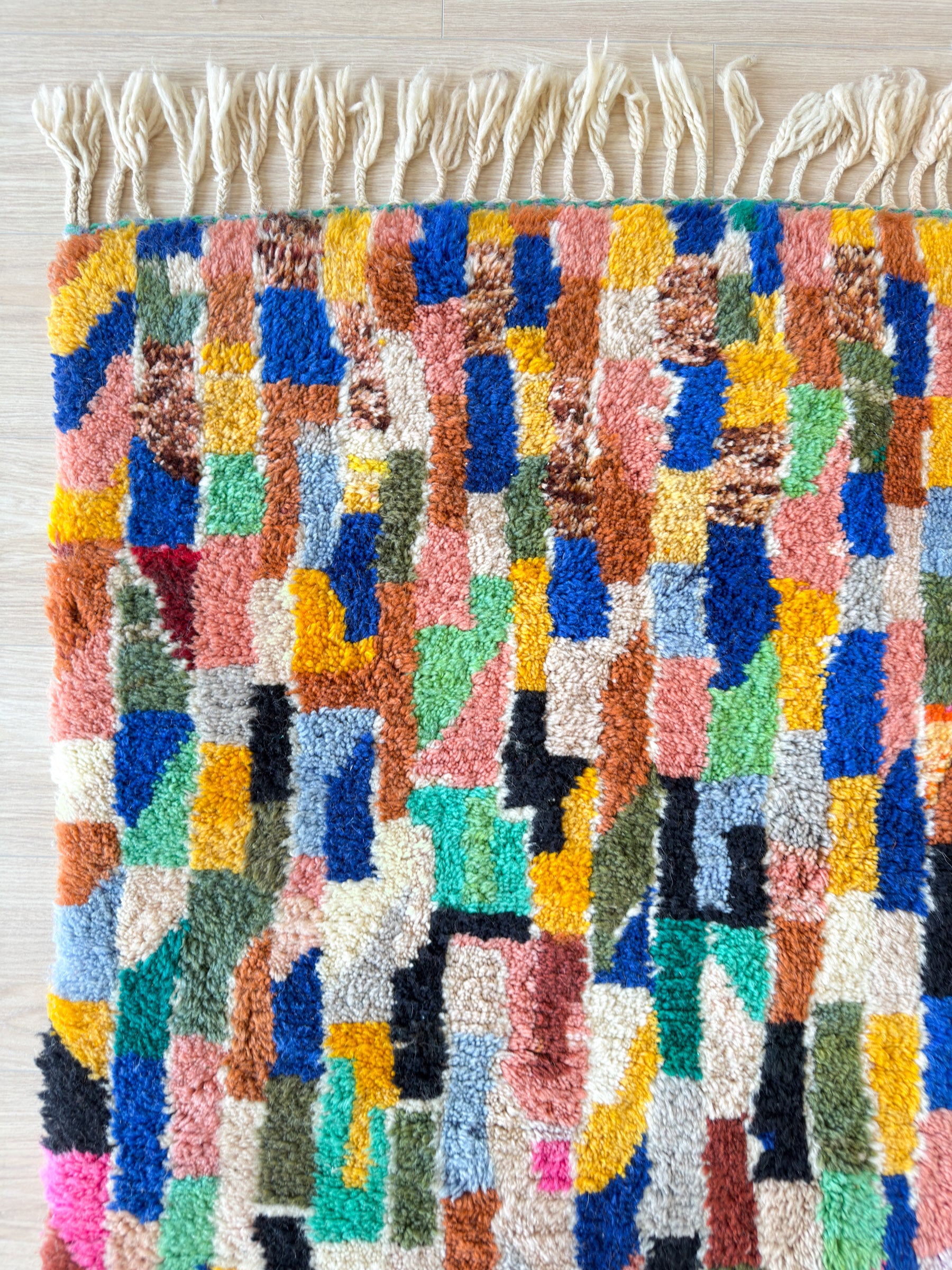 Farbenfroher Berberteppich 127 x 230 cm - Nr. 2071