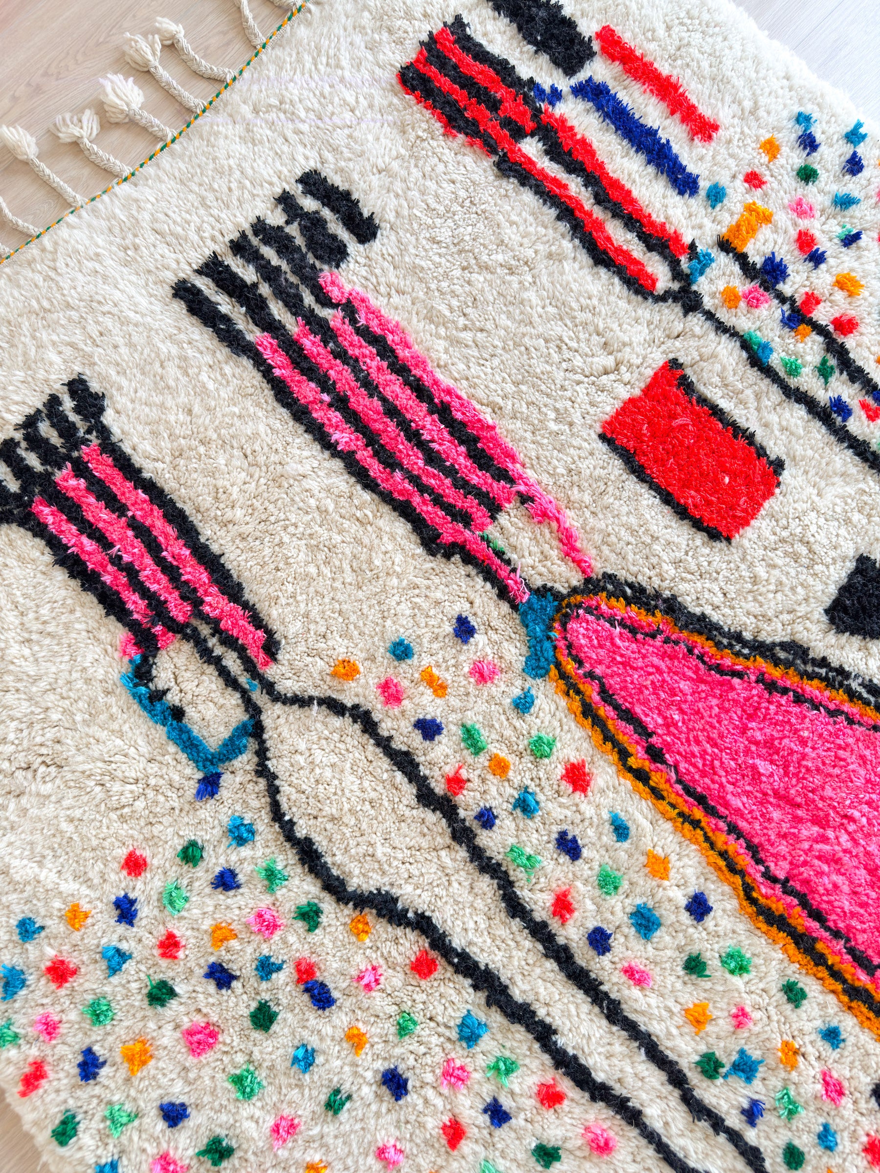 Colorful Berber rug 181 x 308 cm - n°1928