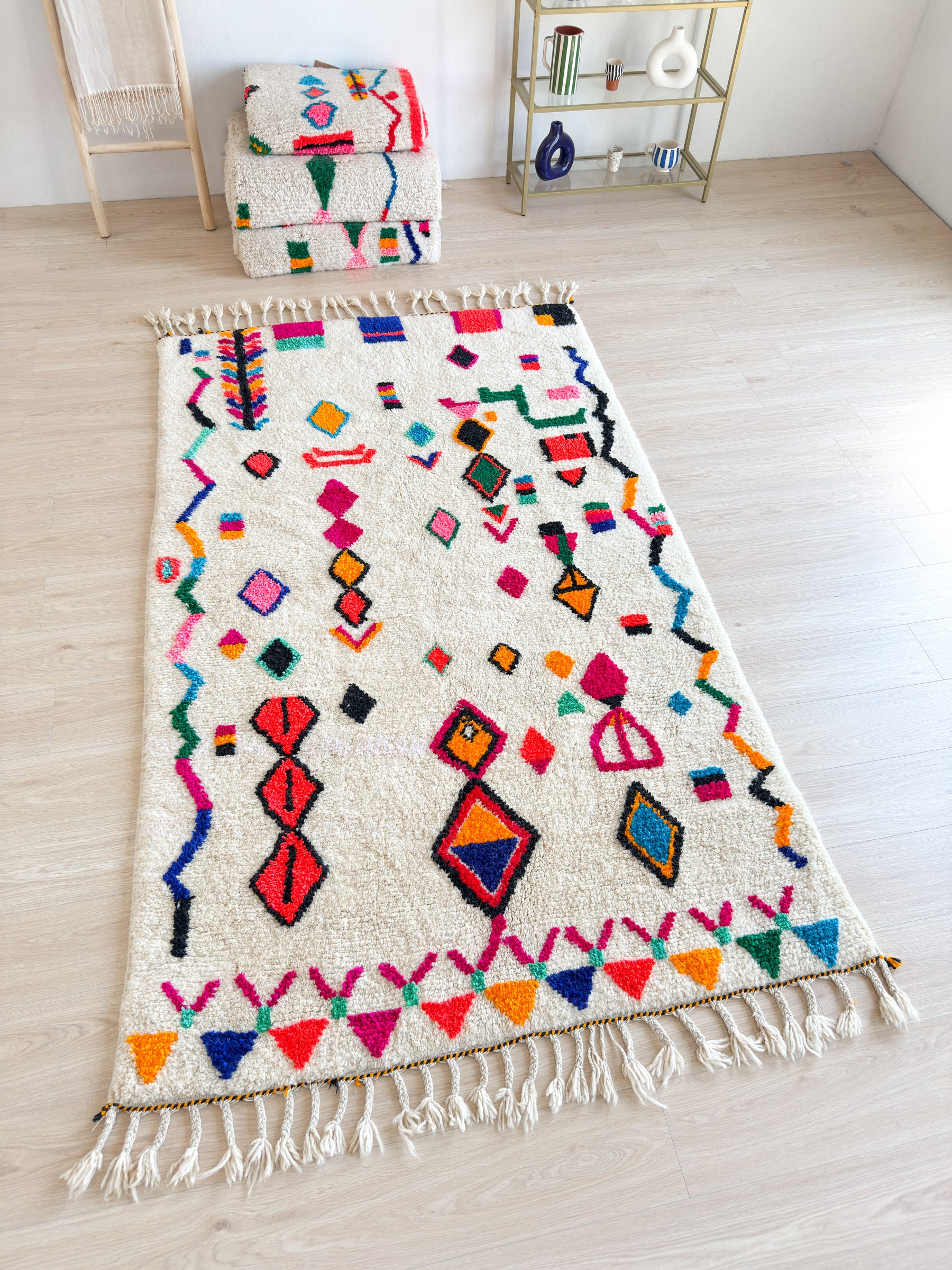 Tapis berbère coloré 150 x 275 cm - n°2076