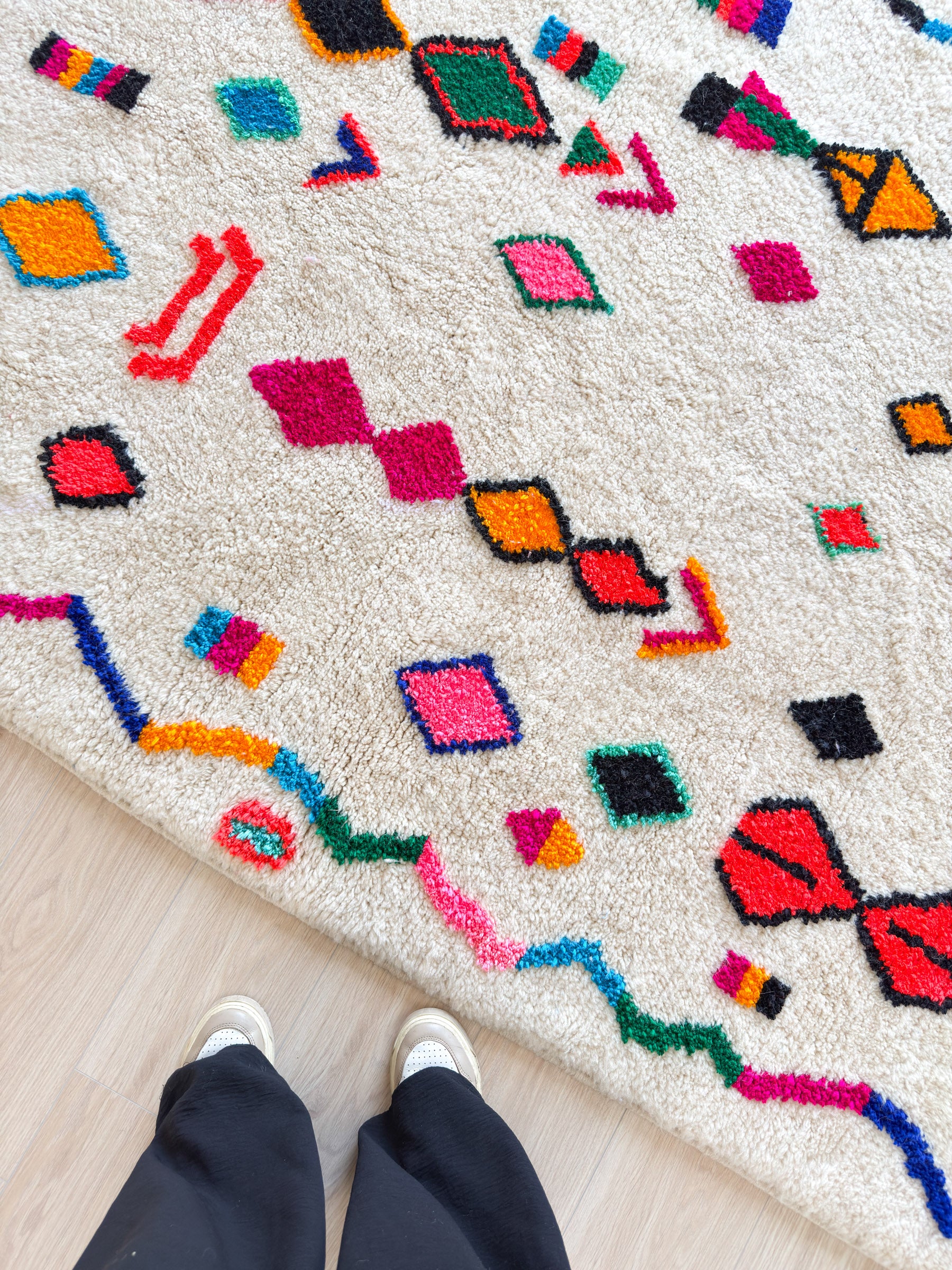 Tapis berbère coloré 150 x 275 cm - n°2076